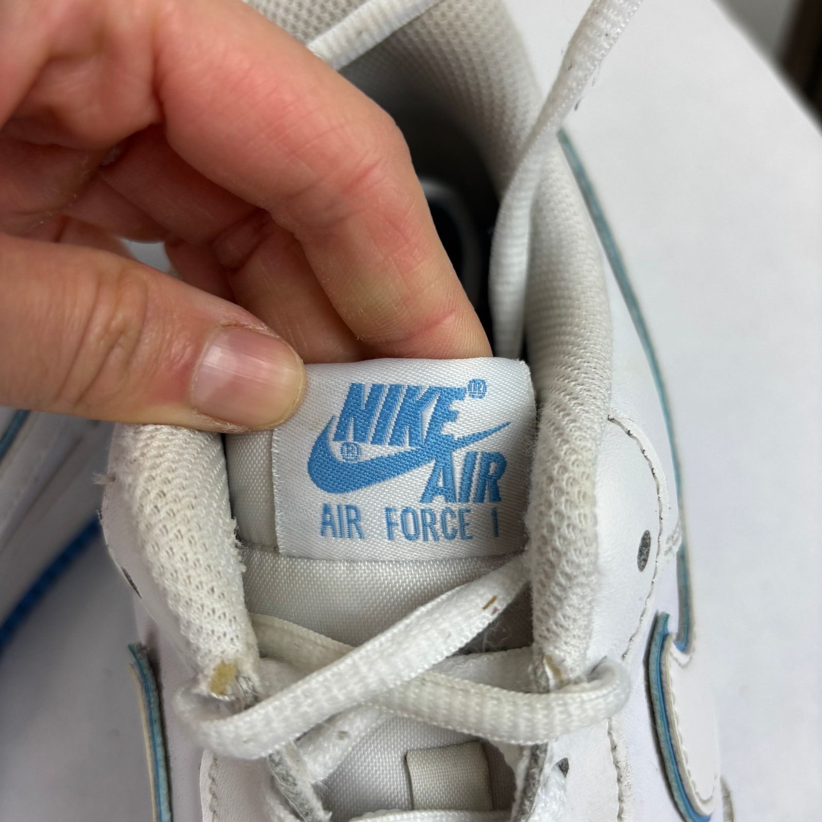 Nike Nike Air Force 1 '07 Low White University Blue Shoes 9.5 Size US 9.5 / EU 42-43 - 9 Thumbnail