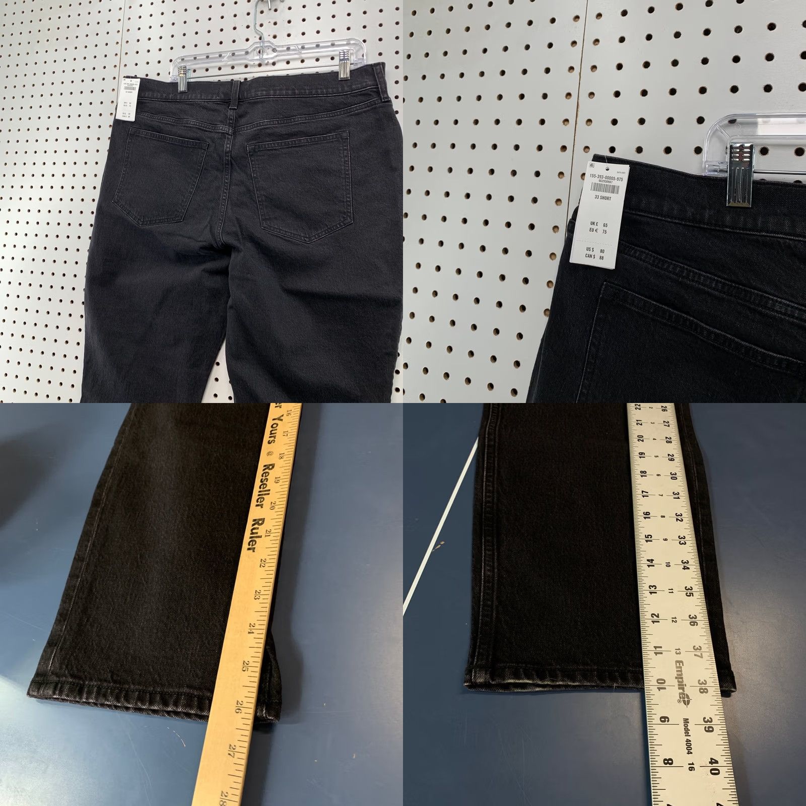 Abercrombie & Fitch Abercrombie & Fitch Jeans Womens Black Highrise 33 Short 36x26 Denim 90s Size 24" / US 00 / IT 34 - 8 Thumbnail