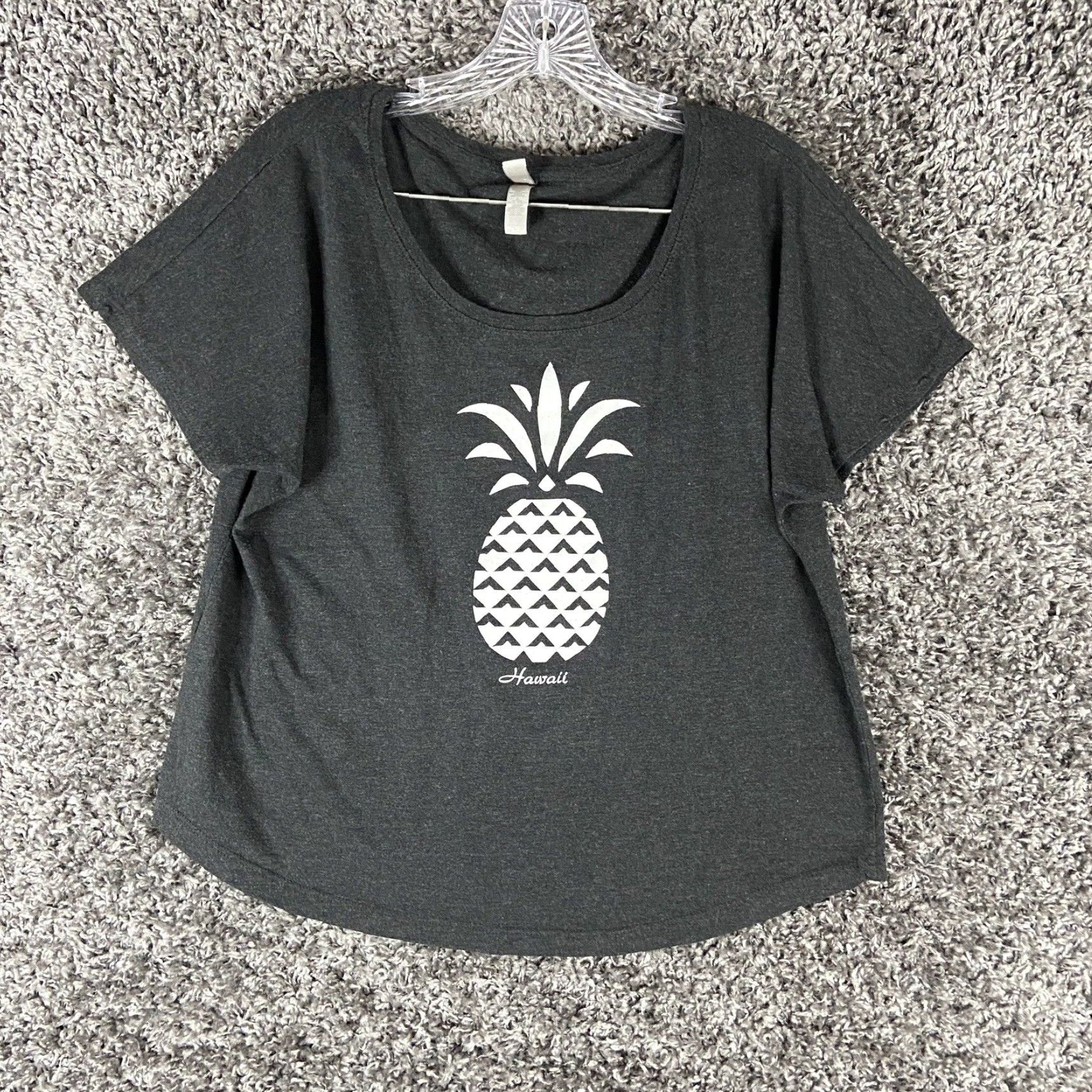 Next Level Next Level Women's Charcoal Gray Short Sleeve Blouse L Size L / US 10 / IT 46 - 1 Thumbnail