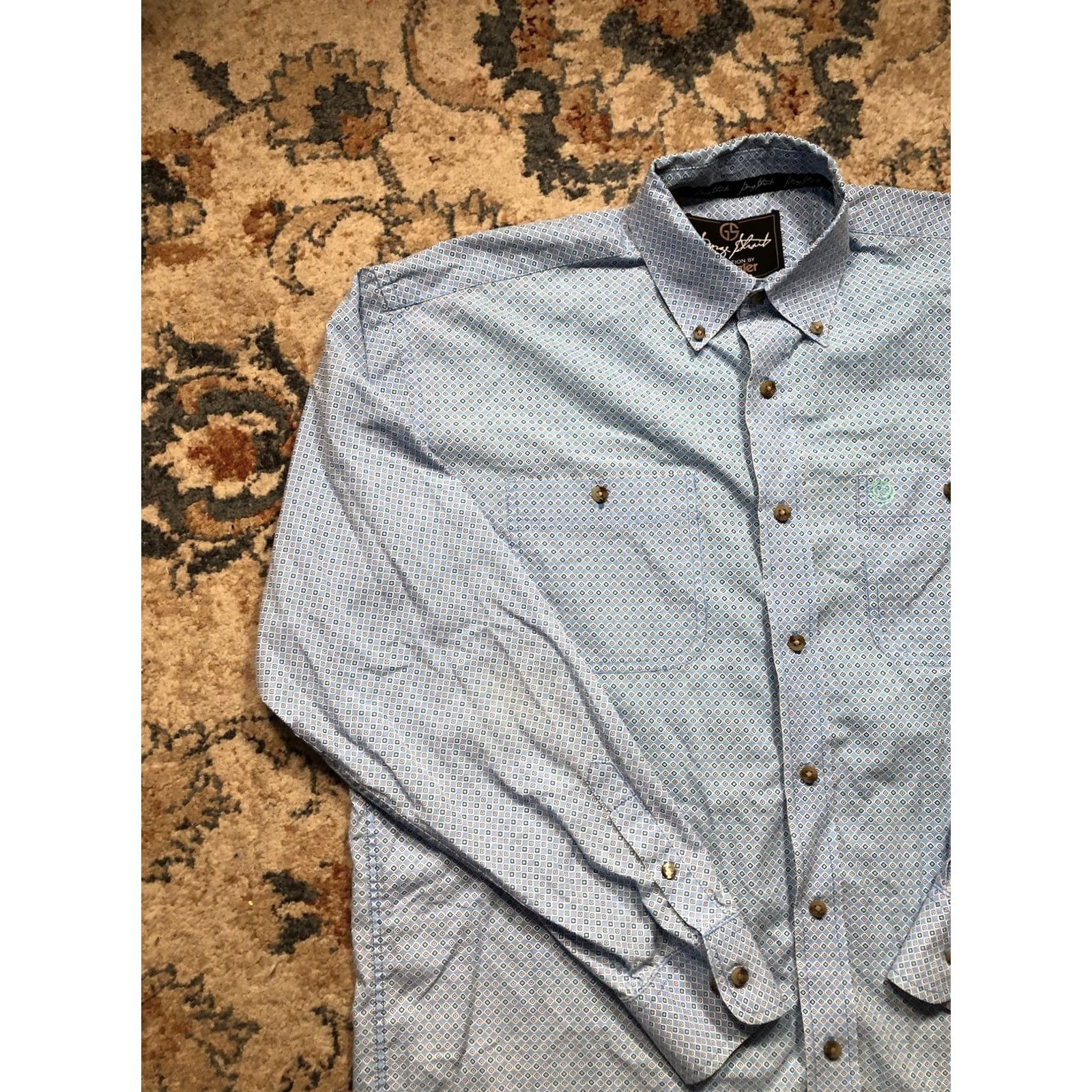 Wrangler VINTAGE Wrangler George Strait Shirt Mens Large Western Snap Front Long Sleeve MGSB445 Size US L / EU 52-54 / 3 - 3 Thumbnail
