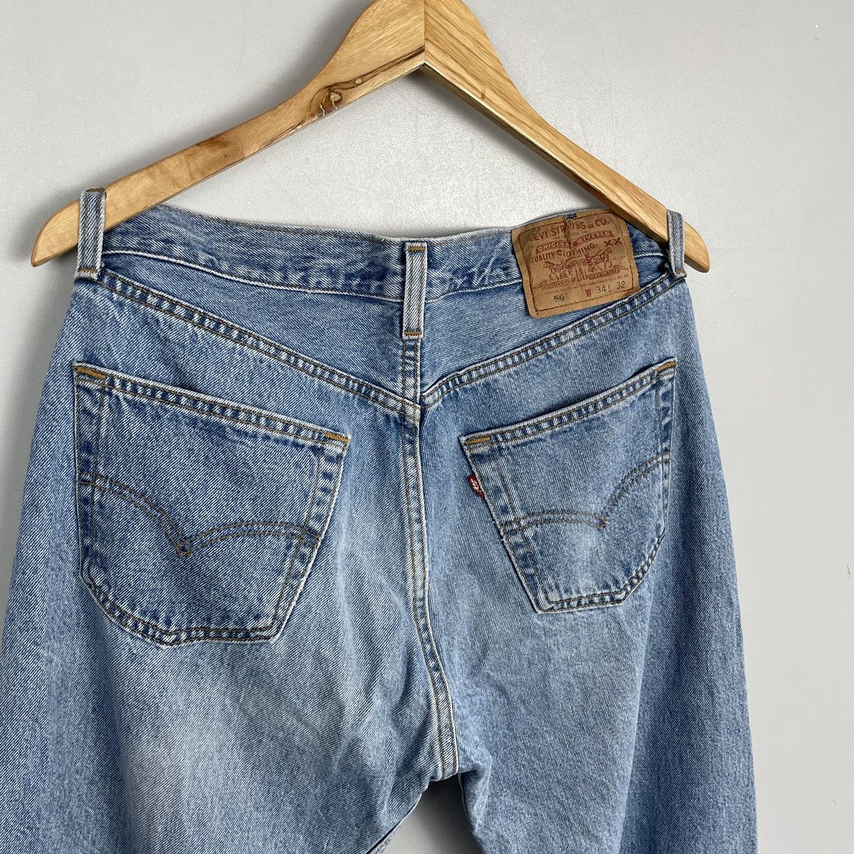 Levi's × Levi's Vintage Clothing × Vintage Levis 501 Vintage Mens red Tab Denim Pants Jeans Size US 34 / EU 50 - 3 Thumbnail