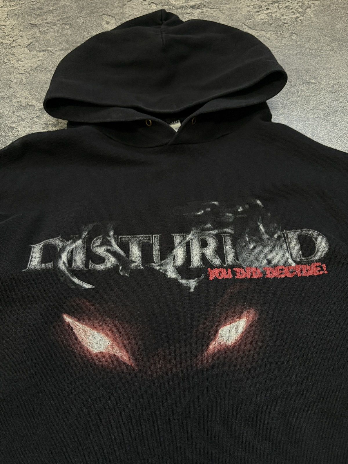 Vintage Vintage Disturbed Hoodie Black Rock Band Tour Merch 2000s XL Size US XL / EU 56 / 4 - 5 Thumbnail