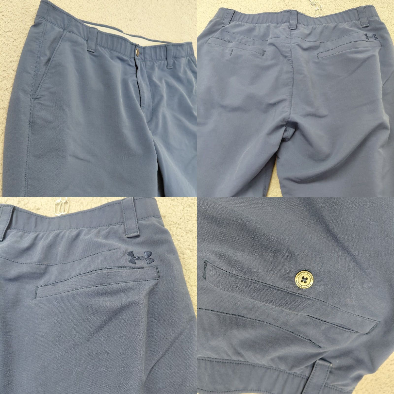 Under Armour Under Armour Tech Golf Pants Mens 36/32 Blue Loose Fit Moisture Wicking Casual Pants Golf Athletic ActivWear Mens Size US 36 / EU 52 - 9 Thumbnail