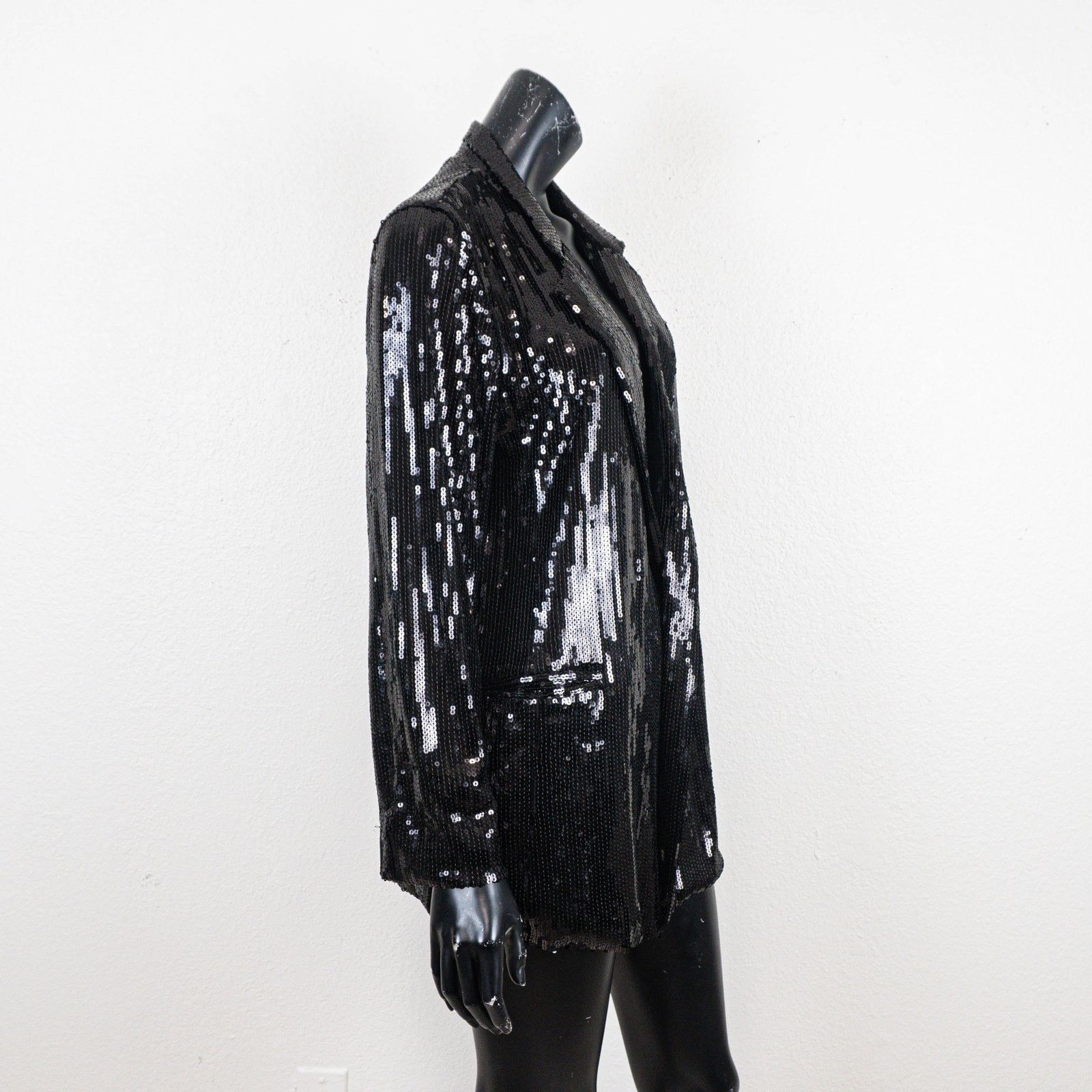 Other RIPLEY RADER Black Sequin Oversized Blazer Jacket size 3(M) Size M / US 6-8 / IT 42-44 - 7 Thumbnail