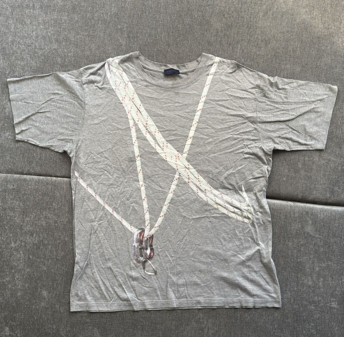 Lanvin Lanvin Rope & Carabiner Trompe-l’Oeil Graphic T-Shirt Size US L / EU 52-54 / 3 - 1 Thumbnail