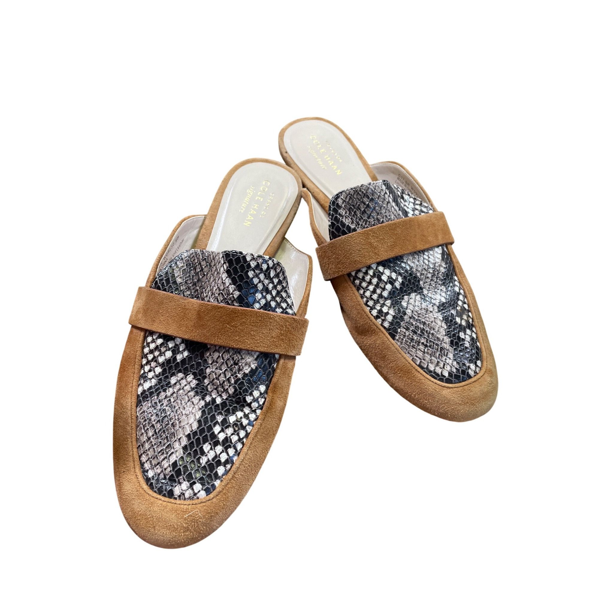 Cole Haan Cole Haan Womens Brown Leather Snake Print sandals Size 8B S Size US 8 / IT 38 - 13 Thumbnail