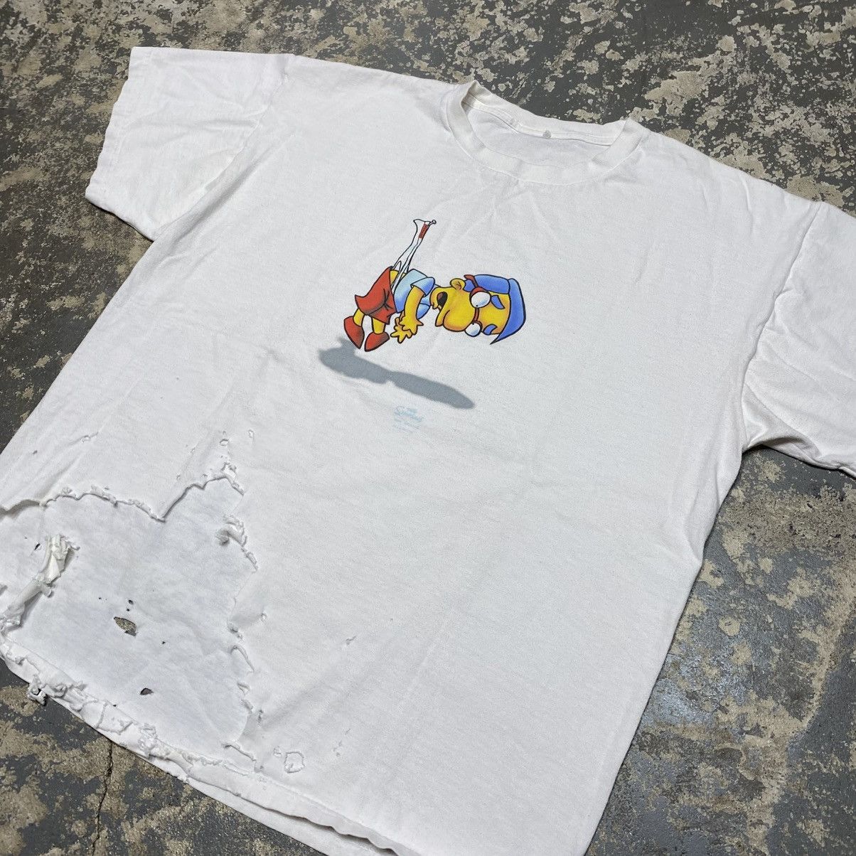 The Simpsons × Vintage Vintage Milhouse Weggie Simpsons Y2K Funny Parody Tshirt Size US L / EU 52-54 / 3 - 2 Thumbnail
