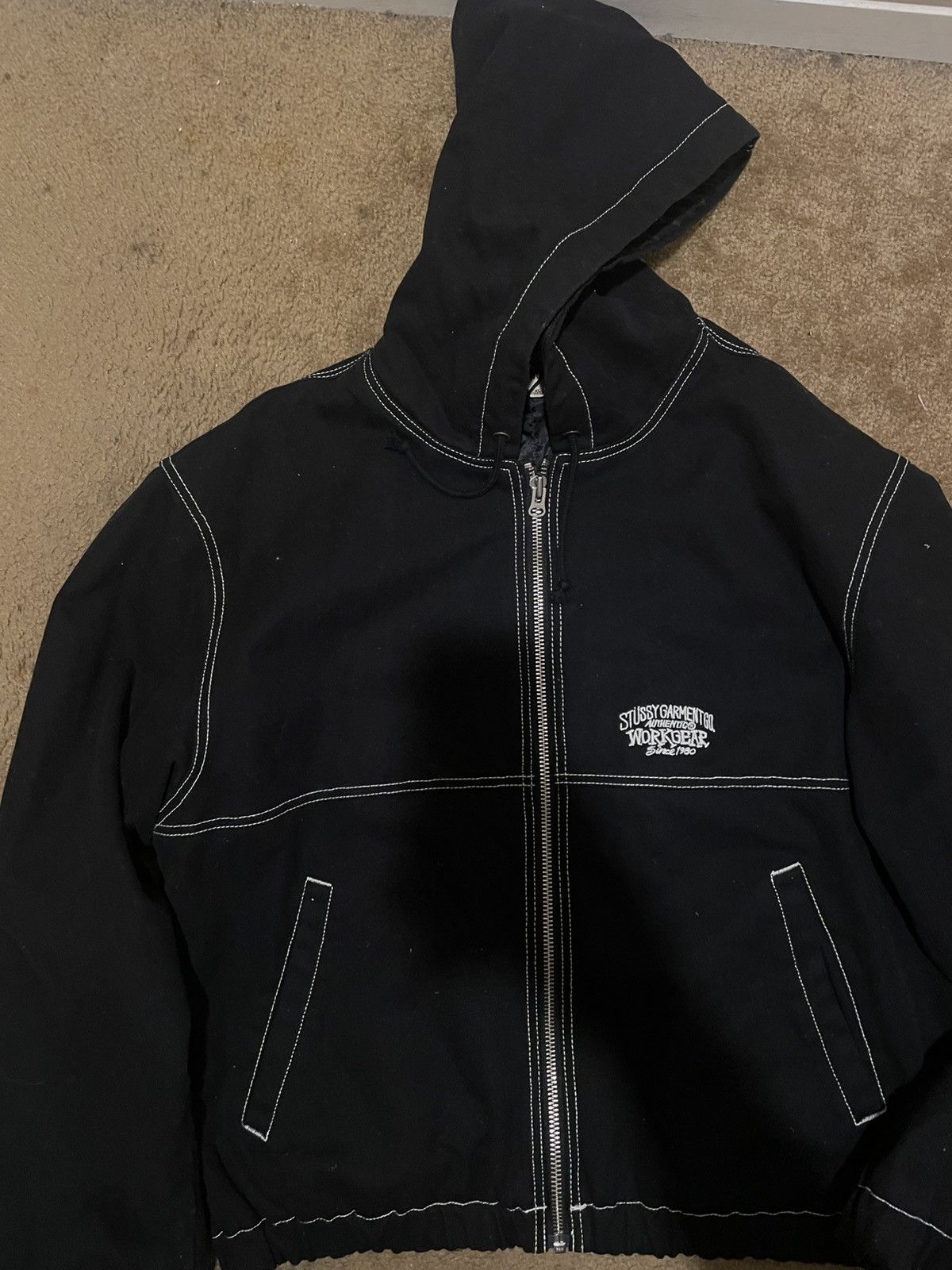 Stussy Stussy Embroidered work jacket contrast stitch Size US XL / EU 56 / 4 - 3 Thumbnail