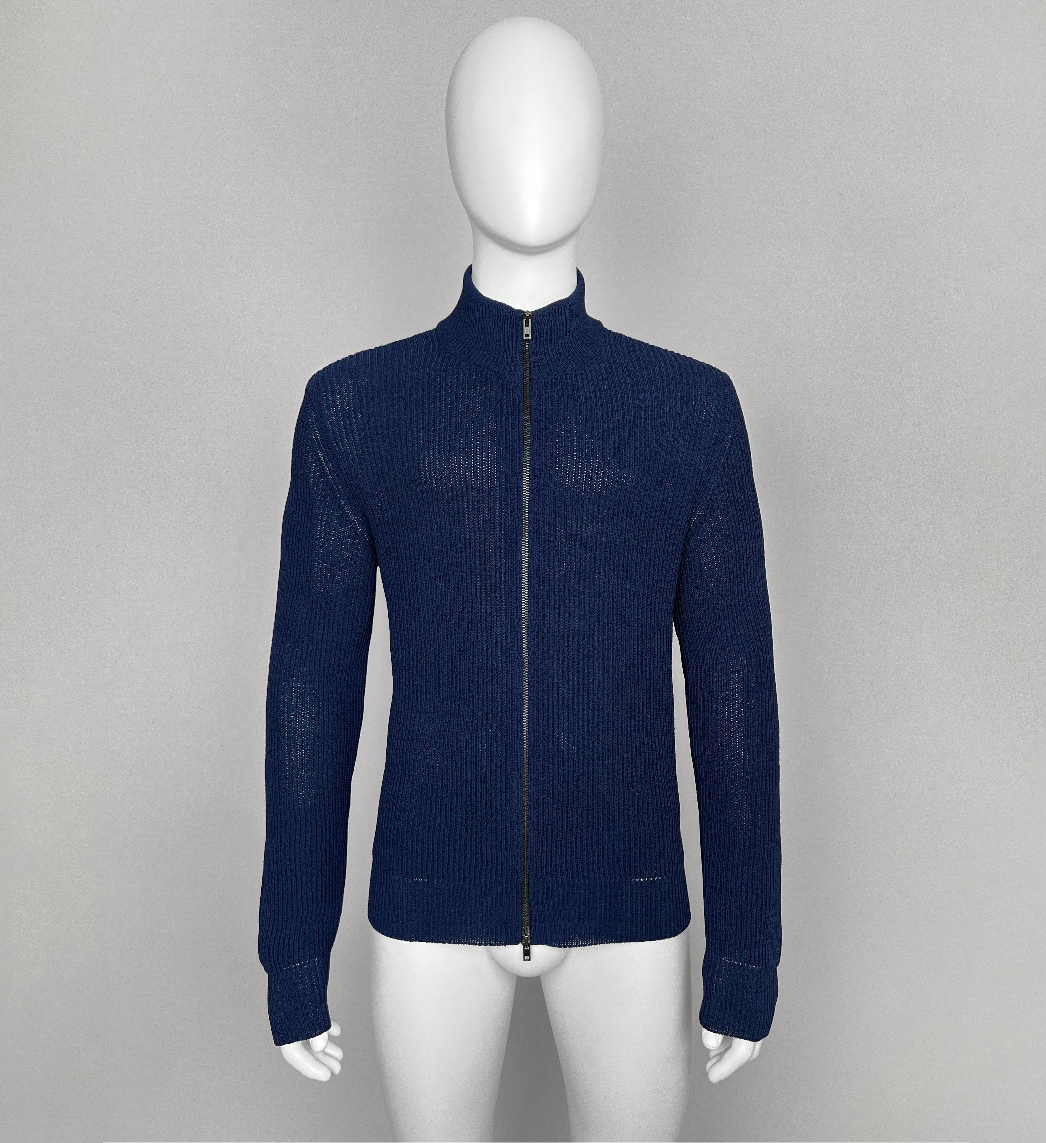 Maison Margiela Distressed half zip sweater | Grailed