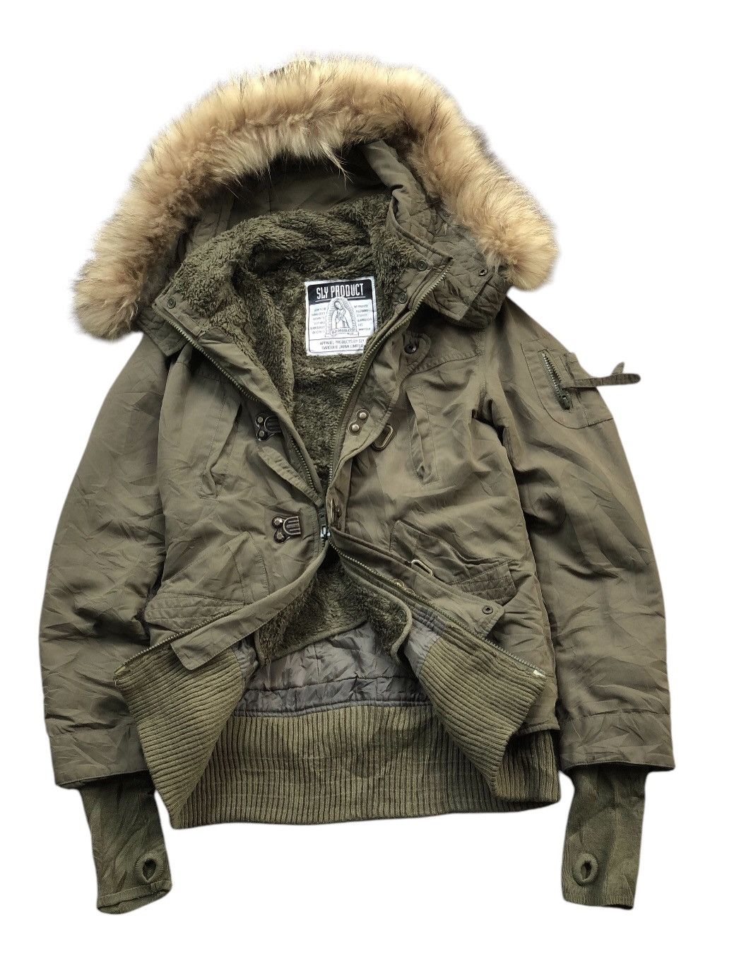 If Six Was Nine × Japanese Brand × Le Grande Bleu (L.G.B.) SLY Gimmick Fur Parka Cargo Jacket Ifsixwasnine Style Size US S / EU 44-46 / 1 - 9 Thumbnail