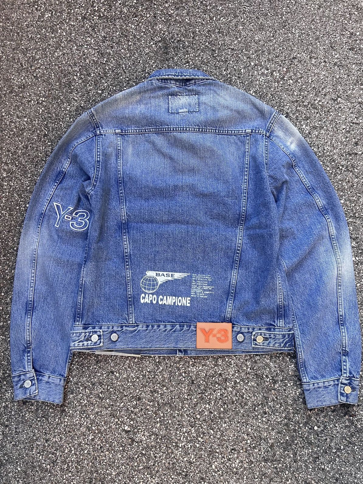 Yohji Yamamoto Sample Y-3 adidas Yohji Yamamoto vintage denim jacket Size US M / EU 48-50 / 2 - 3 Thumbnail