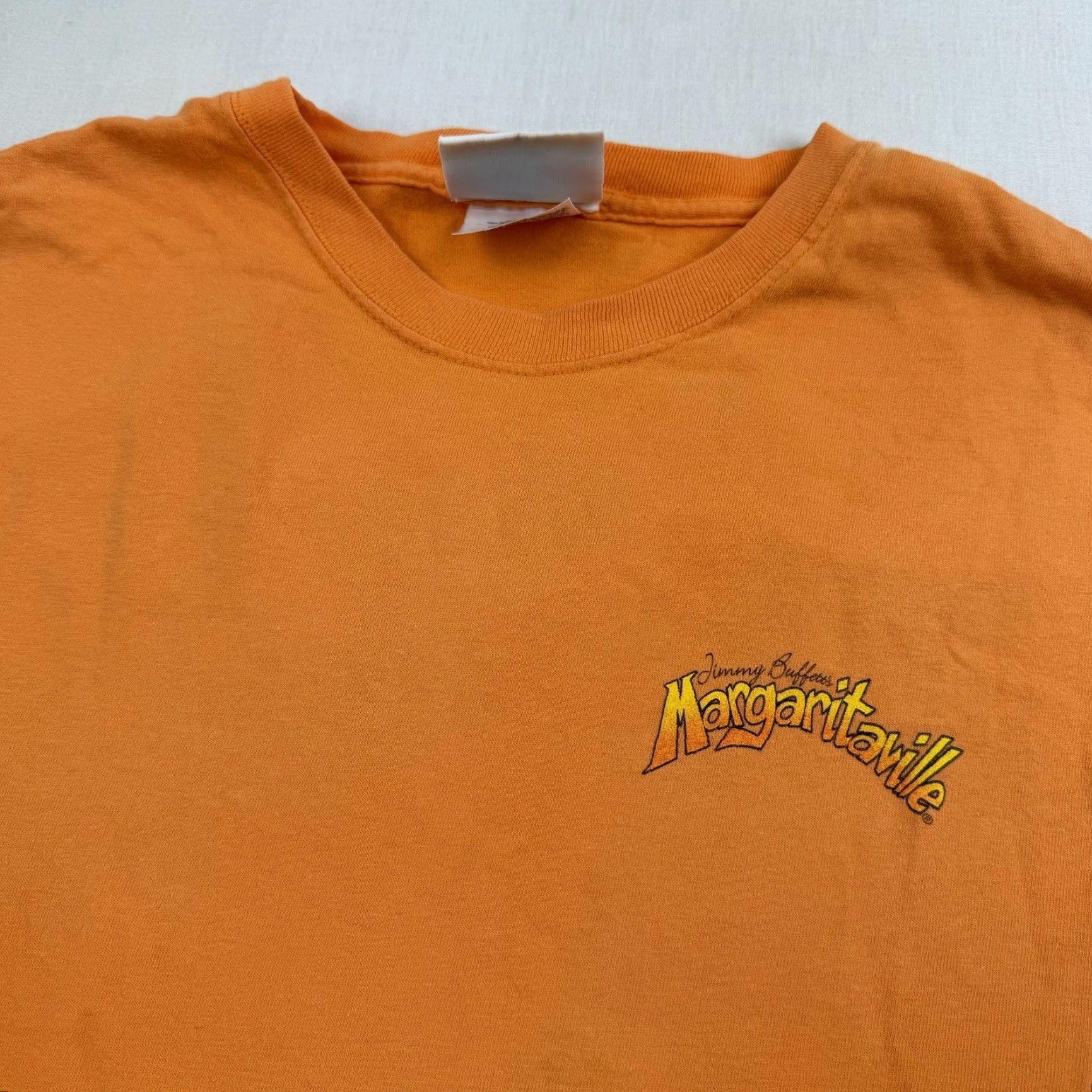 Vintage VINTAGE Margaritaville Shirt Adult Large Orange New Orleans Jimmy Buffett Y2K Size US L / EU 52-54 / 3 - 5 Thumbnail