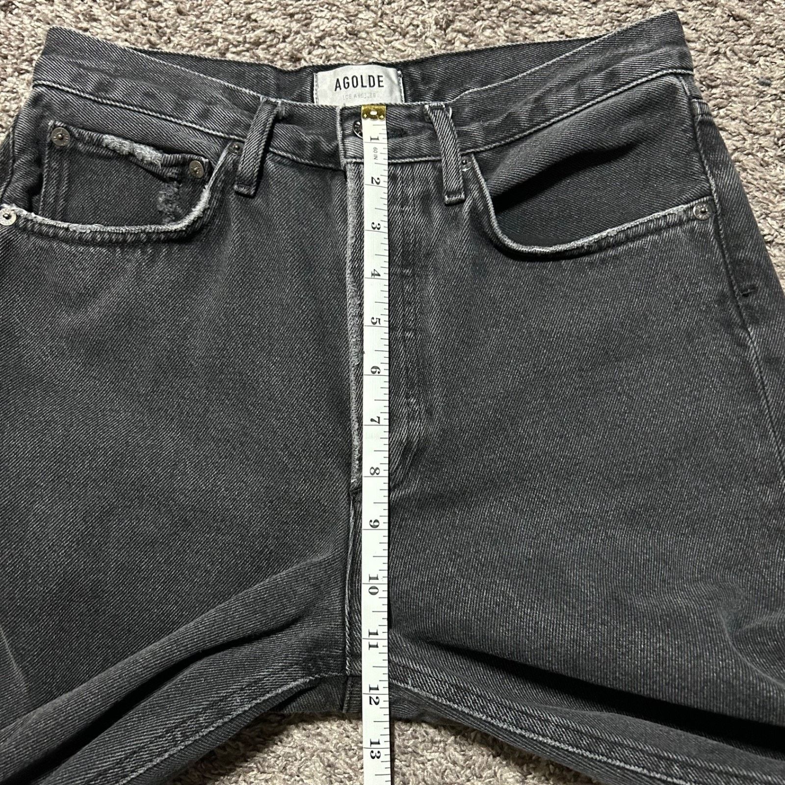 Agolde Agolde 90s Thrashed Jeans 90s Mid Rise Loose Smokestack Size 28" / US 6 / IT 42 - 10 Thumbnail