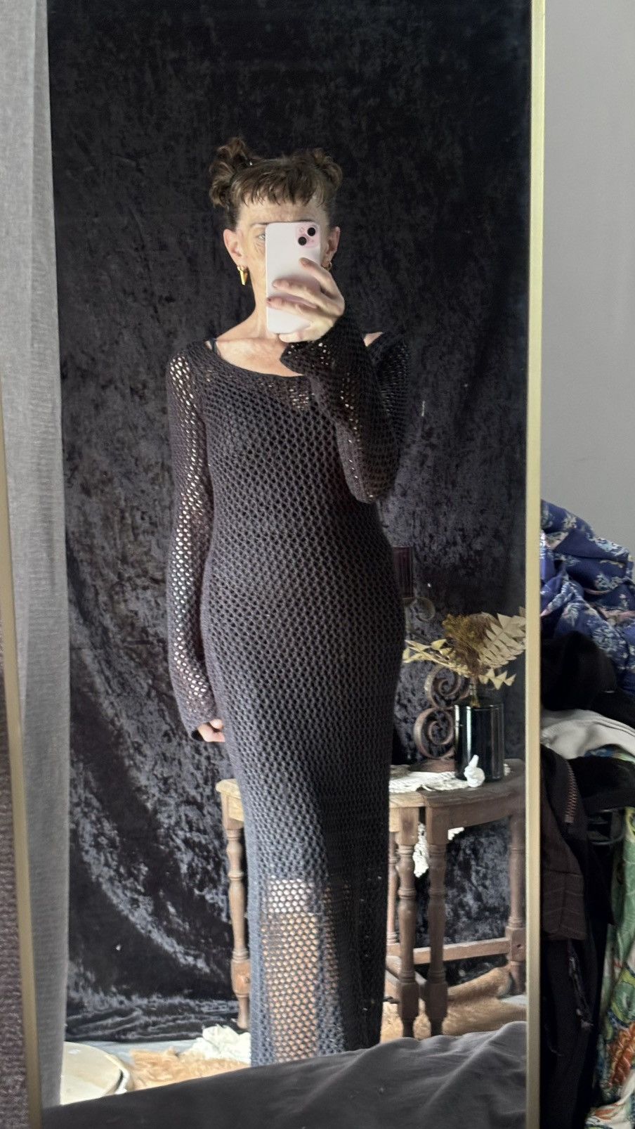 Molokai Surf Co. Black maxi crochet dress Size S / US 4 / IT 40 - 3 Thumbnail