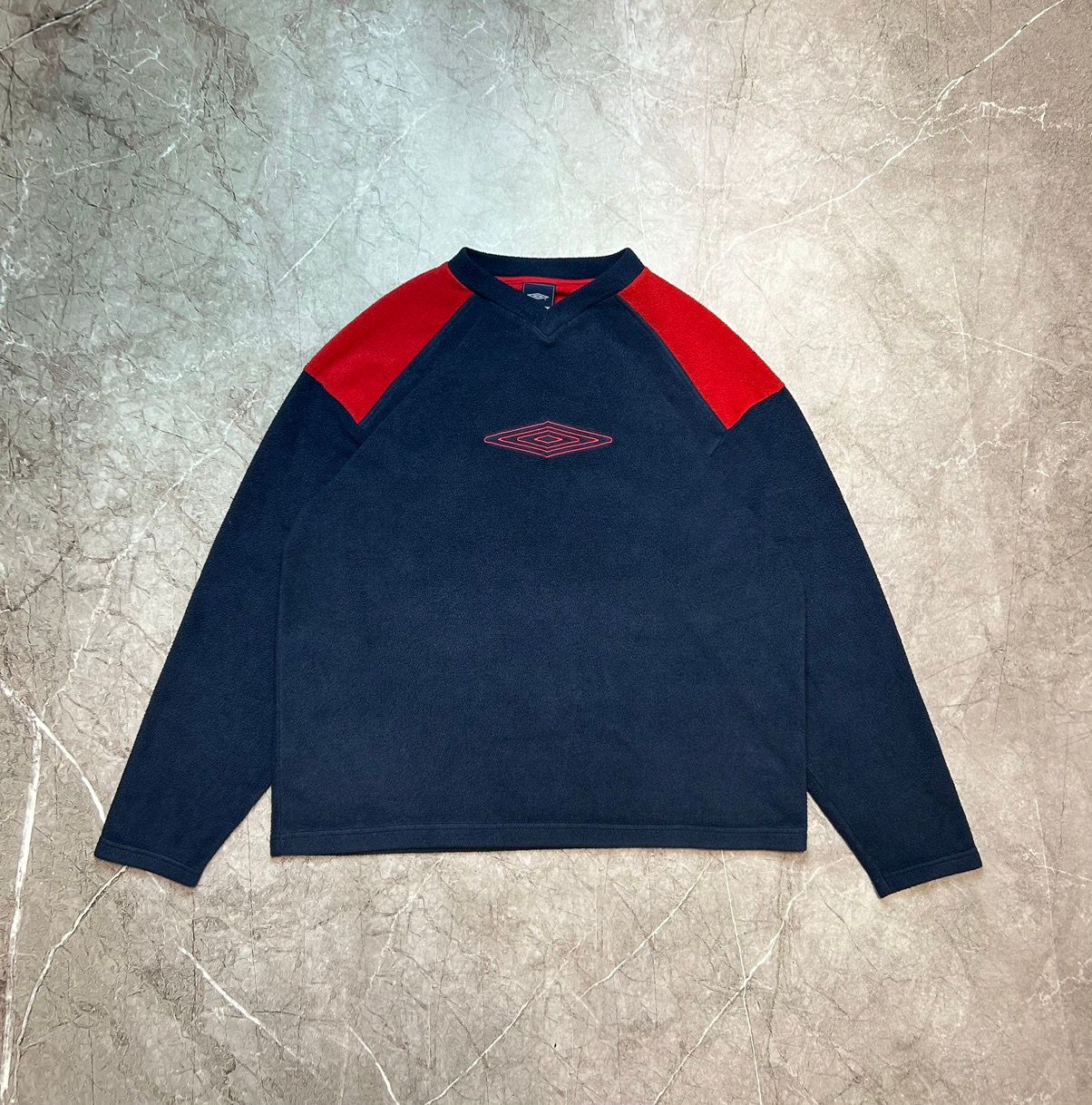 Pre-owned Umbro X Vintage Umbro Fleece Sweatshirt In Navy