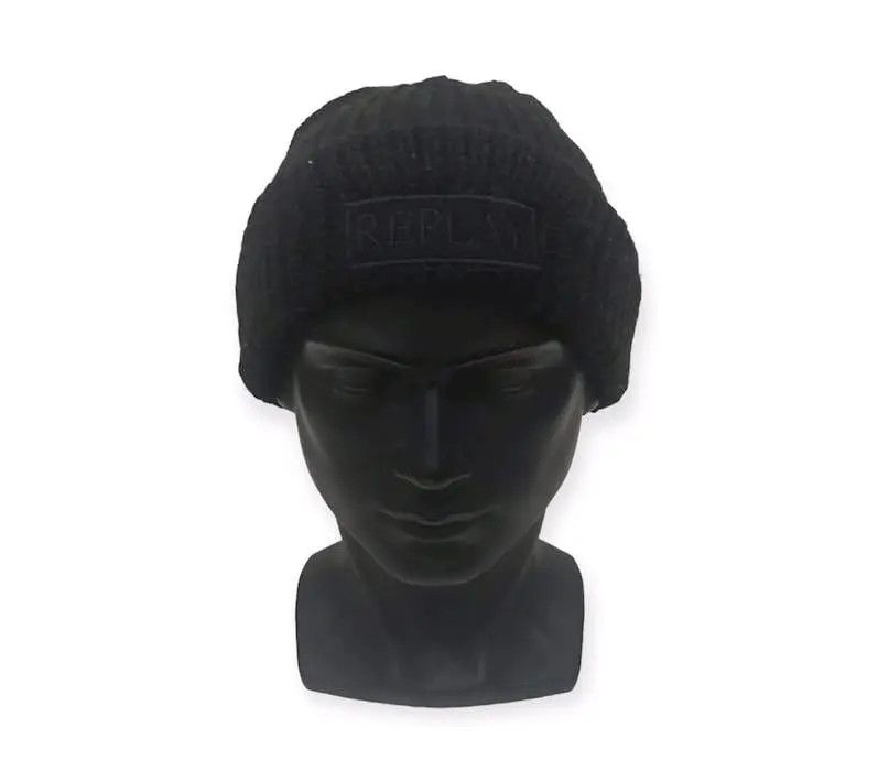 Replay × Vintage Replay Spellout Beanie Hat Size ONE SIZE - 1 Thumbnail