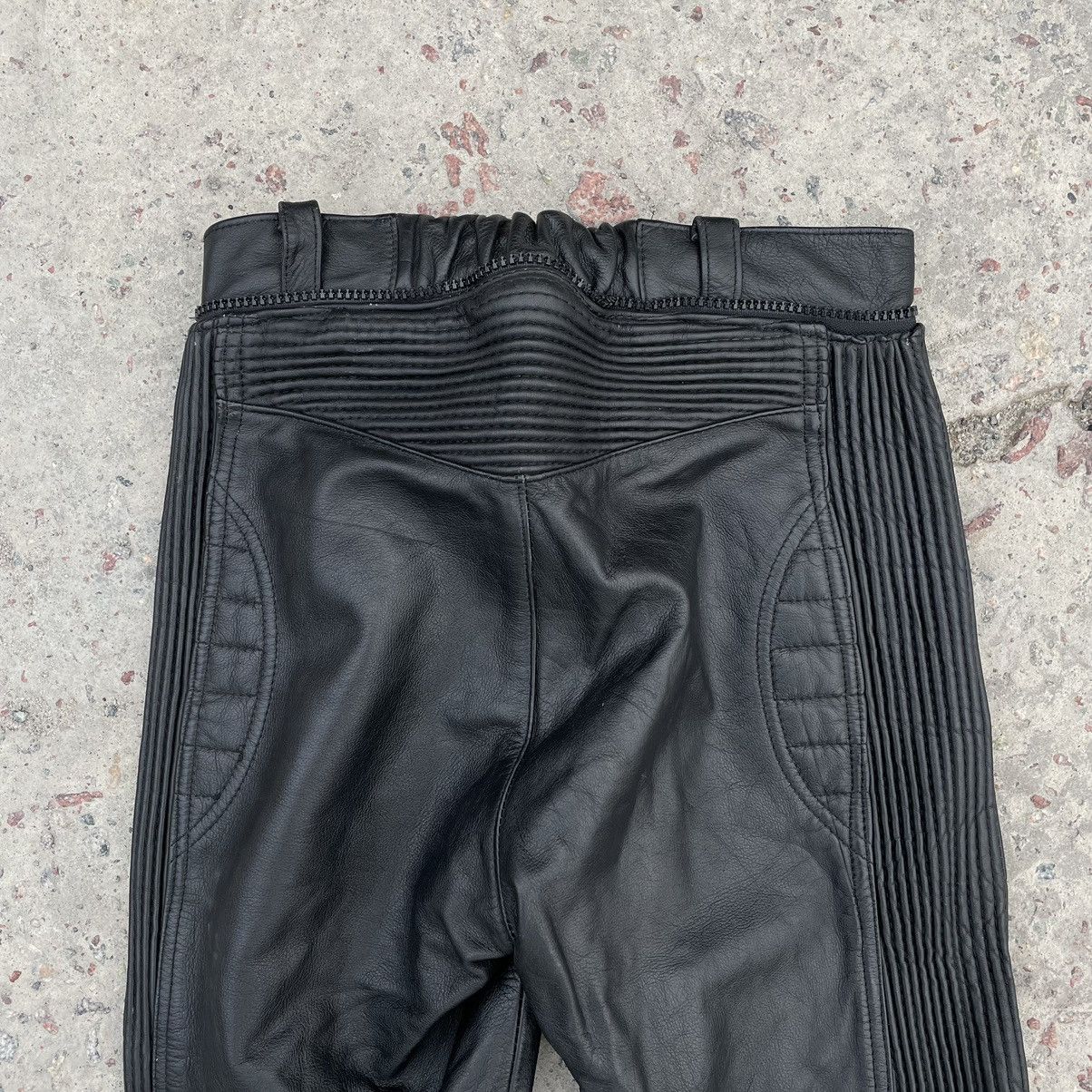 Other Vintage Moto Pants 28 Real Leather 90s Y2K Style USA Size US 28 / EU 44 - 6 Thumbnail