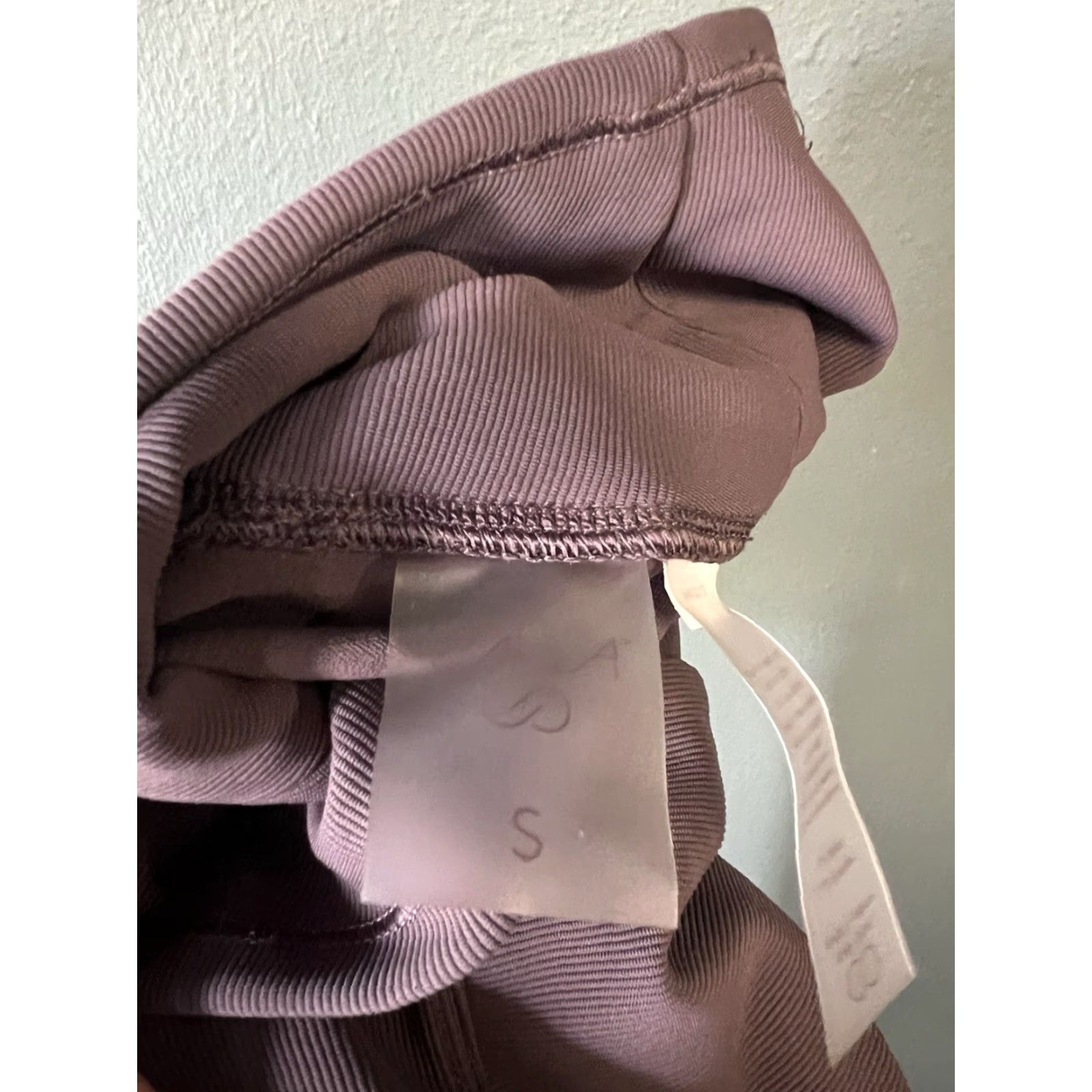 Vintage Calia Womens Cropped Leggings Pull On Ribbed Purple Size S Size 28" / US 6 / IT 42 - 3 Thumbnail