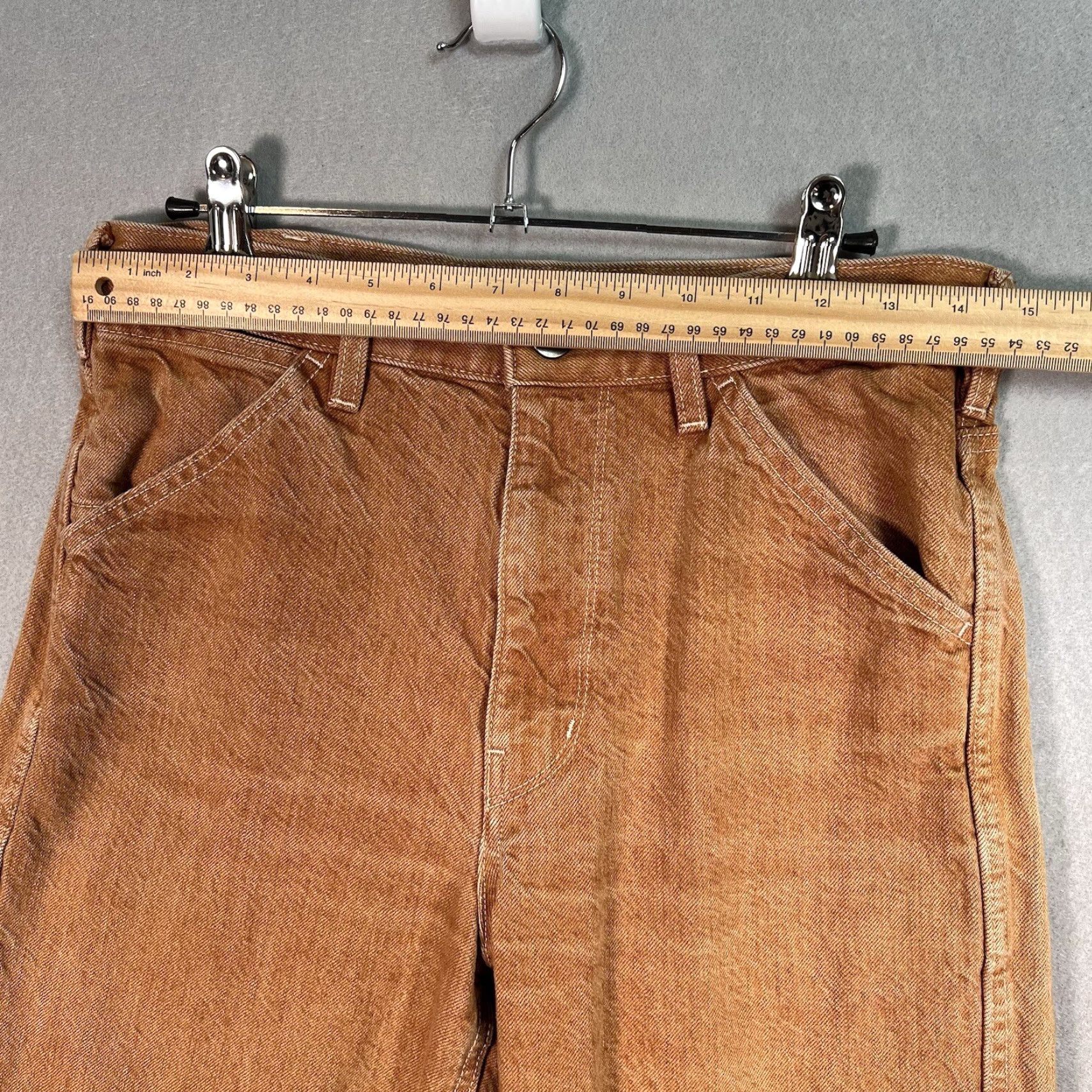 Uniqlo Uniqlo U Jeans Women 25 Brown Medium Wash Denim Straight Womens Size 42" / US 20 - 2 Thumbnail