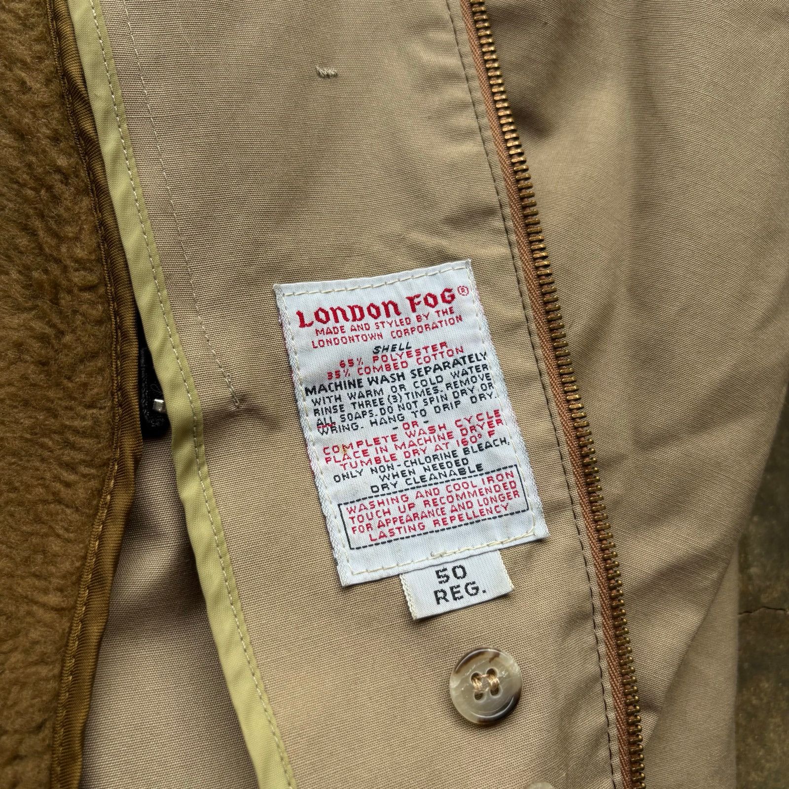 London Fog Vintage London Fog Fur Lined Jacket Size US XL / EU 56 / 4 - 5 Thumbnail