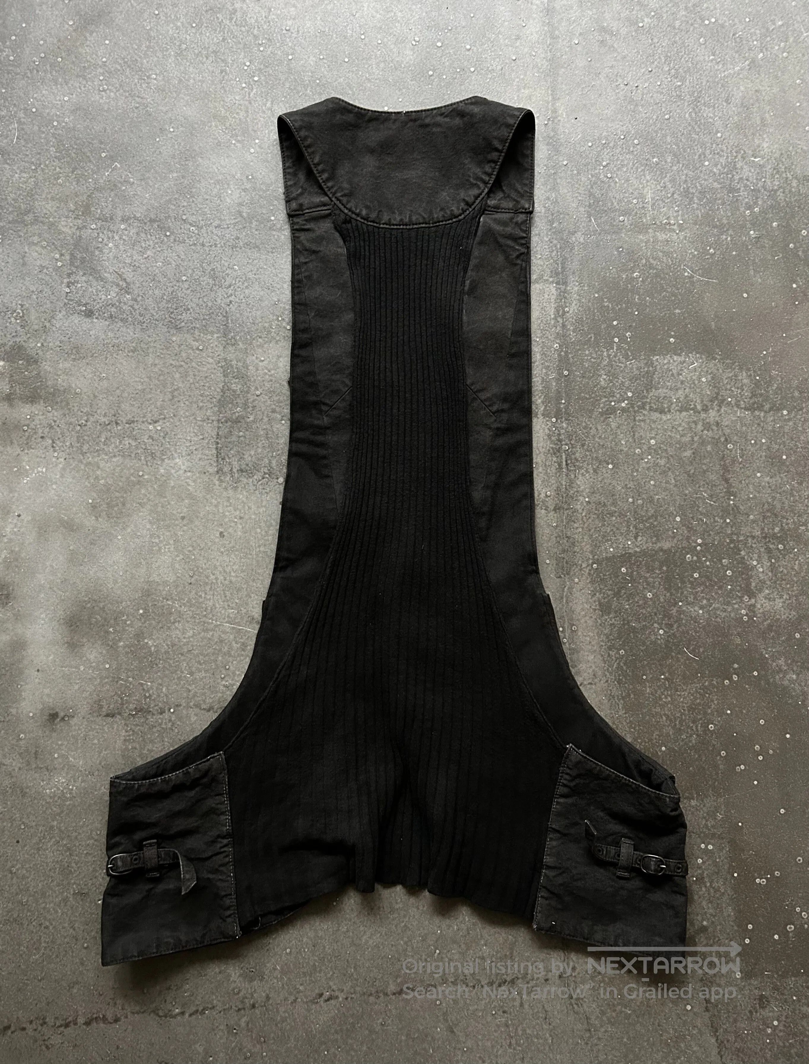 Esprit black denim vest with unique design. Size US M / EU 48-50 / 2 - 6 Thumbnail