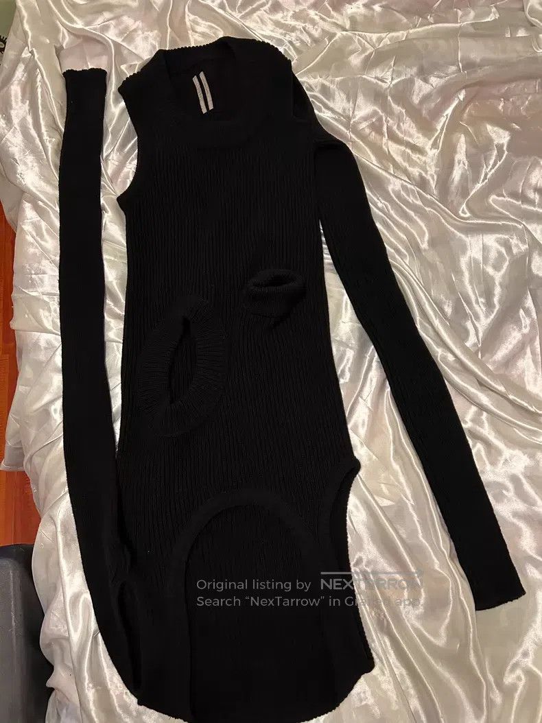 Rick Owens Rick Owens Banana Black Knit Sweater Size US S / EU 44-46 / 1 - 1 Thumbnail