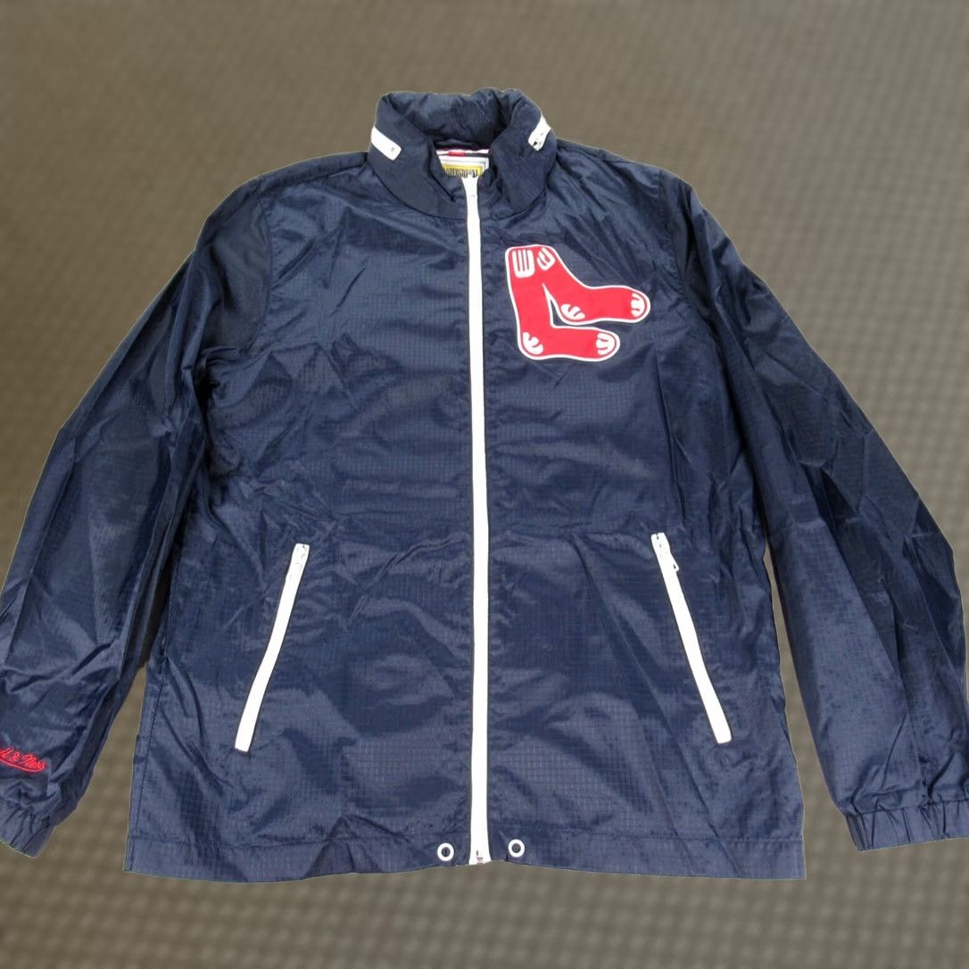 Mitchell & Ness Mitchell & Ness Boston Red Sox Jacket Mens S Blue Full Zip Windbreaker Size US S / EU 44-46 / 1 - 1 Thumbnail