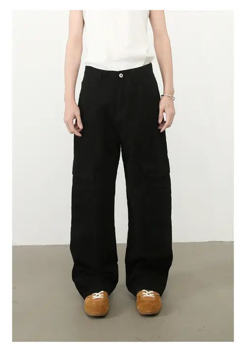 Japanese Brand × Jean American street black loose pocket casual workwear trousers Size US 34 / EU 50 - 1 Thumbnail