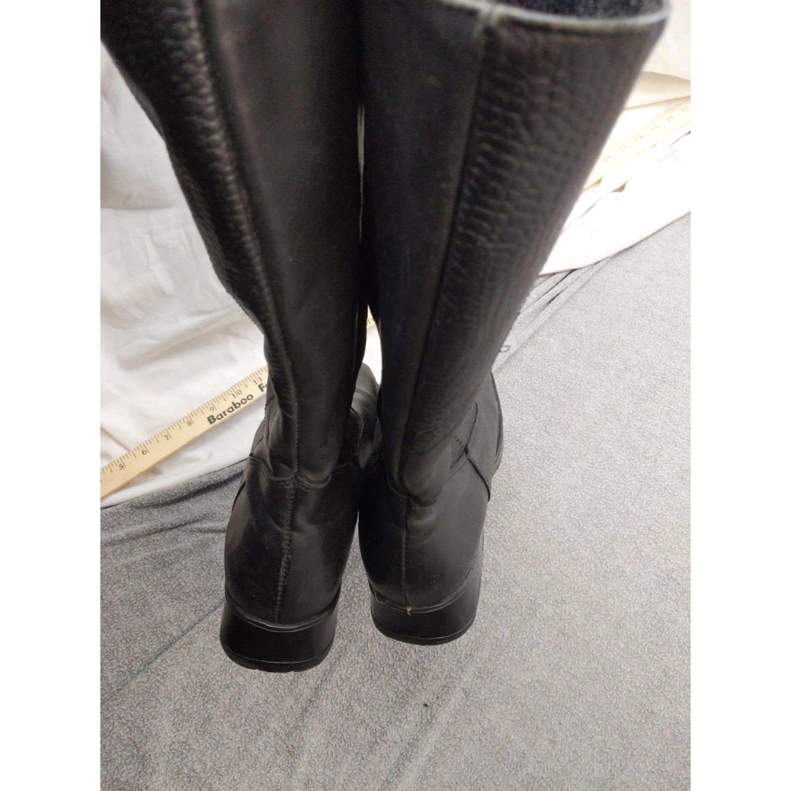 Vintage Martino Snow Boots Womens 10 Black Leather Zip Mid-Calf Lined Canada 064164 Size US 10 / IT 40 - 6 Thumbnail