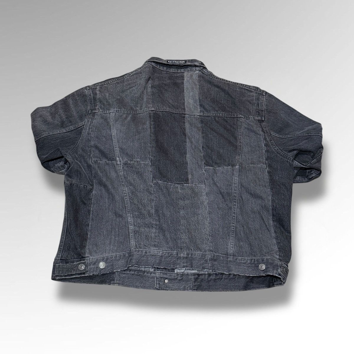 Balenciaga Balenciaga Recycle Patchwork Denim Jacket [RARE SAMPLE] Size US XL / EU 56 / 4 - 4 Thumbnail