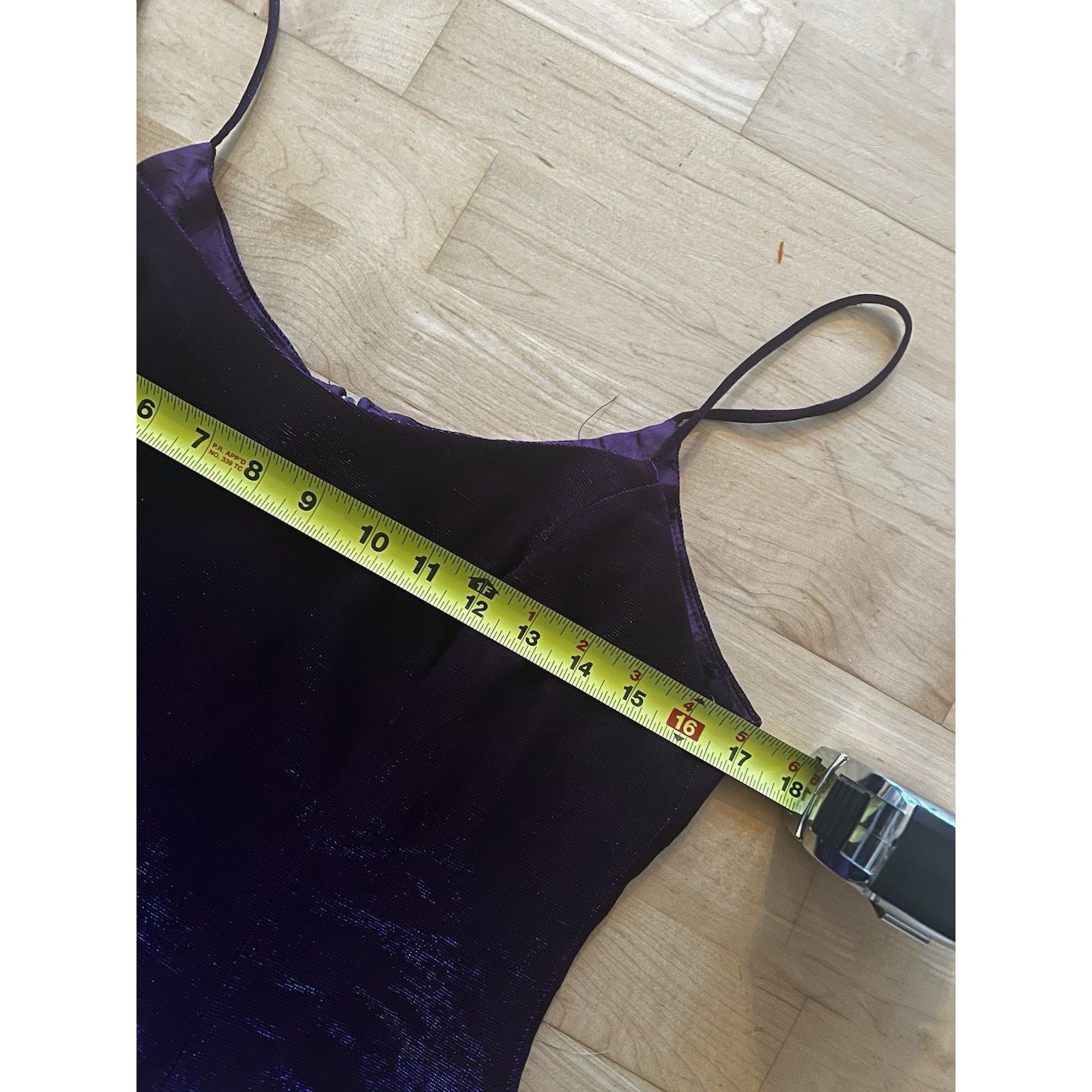 Vintage VTG Steppin Out Purple Iridescent Y2K Mini Dress 13/14 Size M / US 6-8 / IT 42-44 - 5 Thumbnail