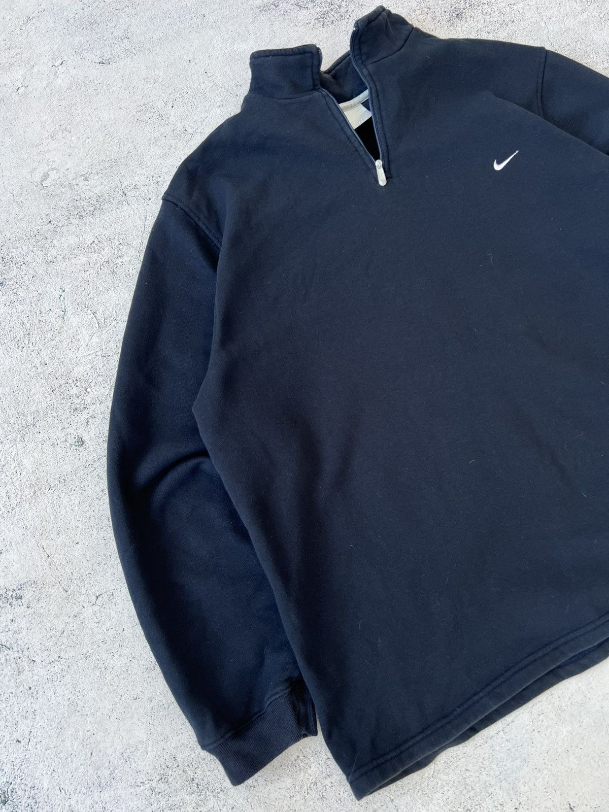 Nike × Vintage 🩸RARE🩸Nike Vintage 00s 1/3 Zip Blue Sweatshirt Size US L / EU 52-54 / 3 - 4 Thumbnail