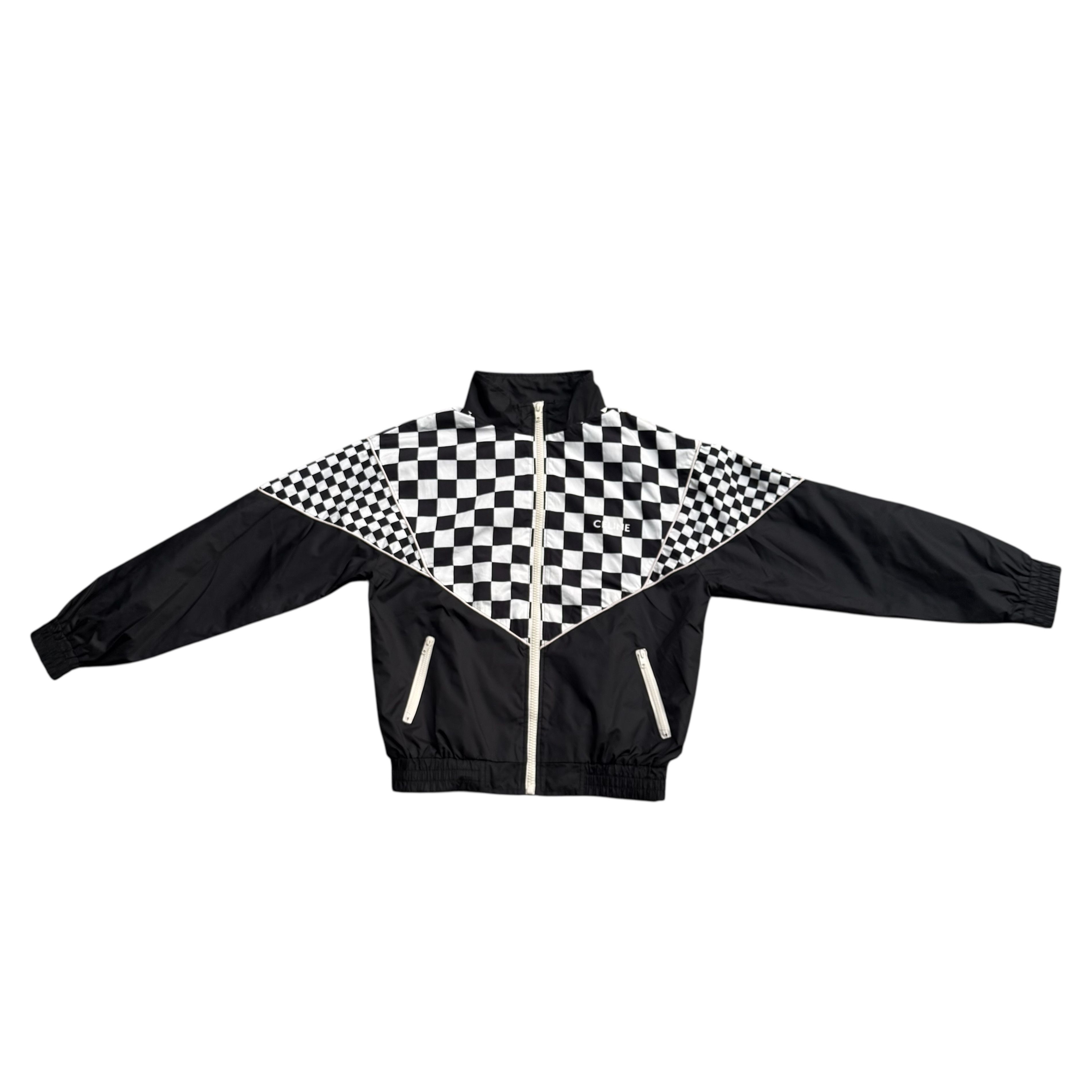 Celine Celine Checkered Windbreaker Jacket Size US M / EU 48-50 / 2 - 2 Thumbnail
