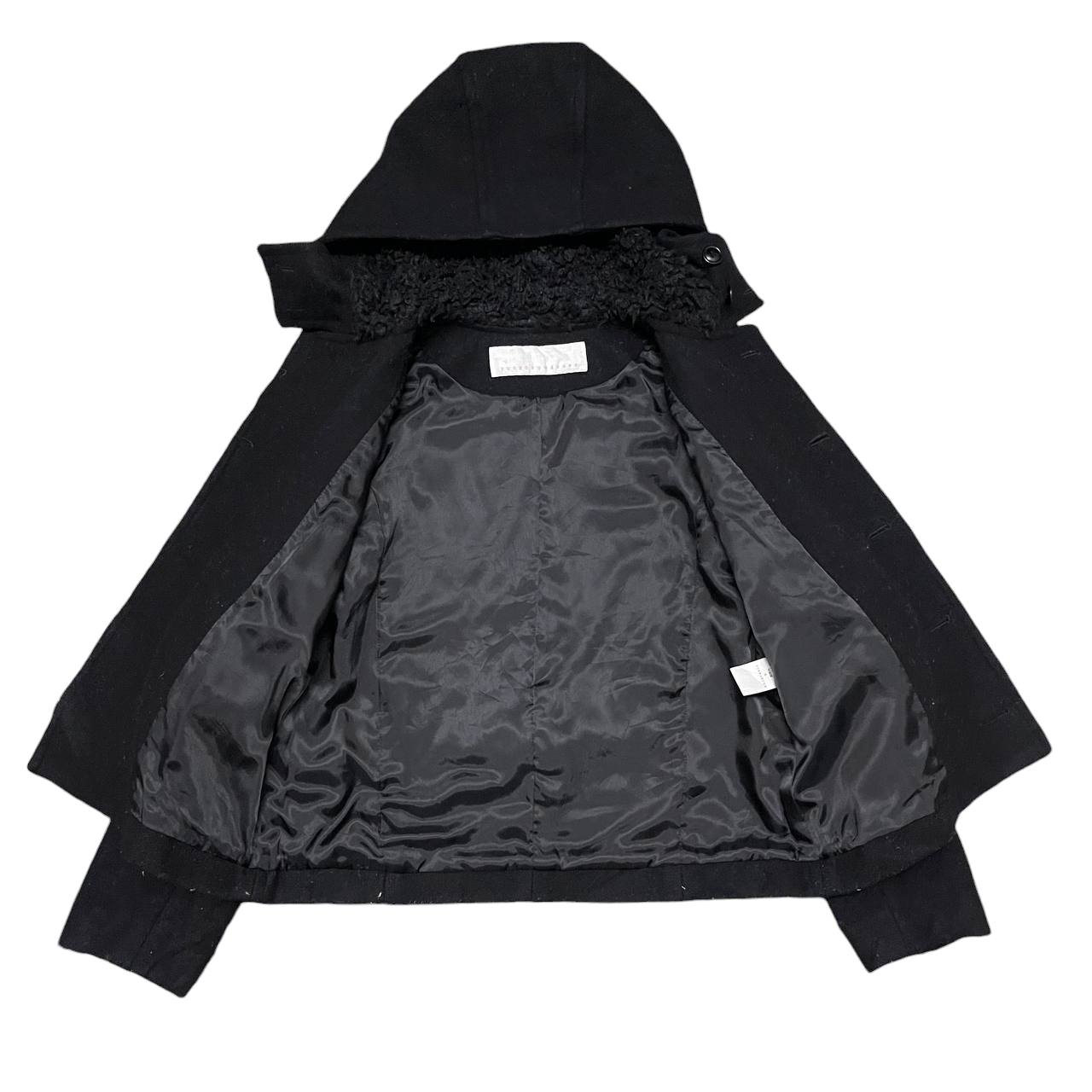 Issey Miyake Vintage Issey Miyake Sunao Kuwahara Wool Hooded Coat Size US S / EU 44-46 / 1 - 7 Thumbnail