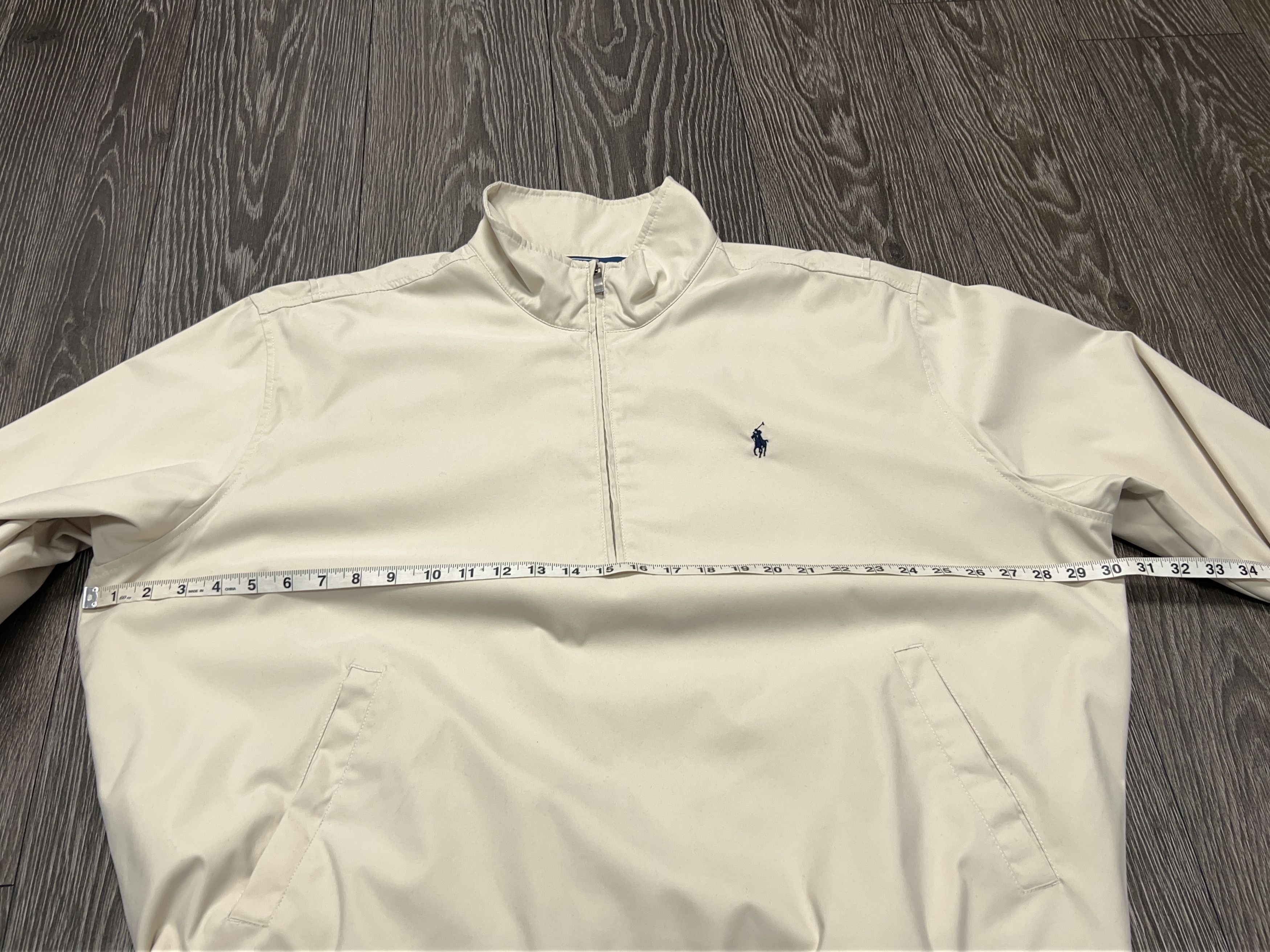 Ralph Lauren Mens Anorak Pullover Jacket Bomber Coat Beige Polyester XXL Size US XXL / EU 58 / 5 - 10 Thumbnail