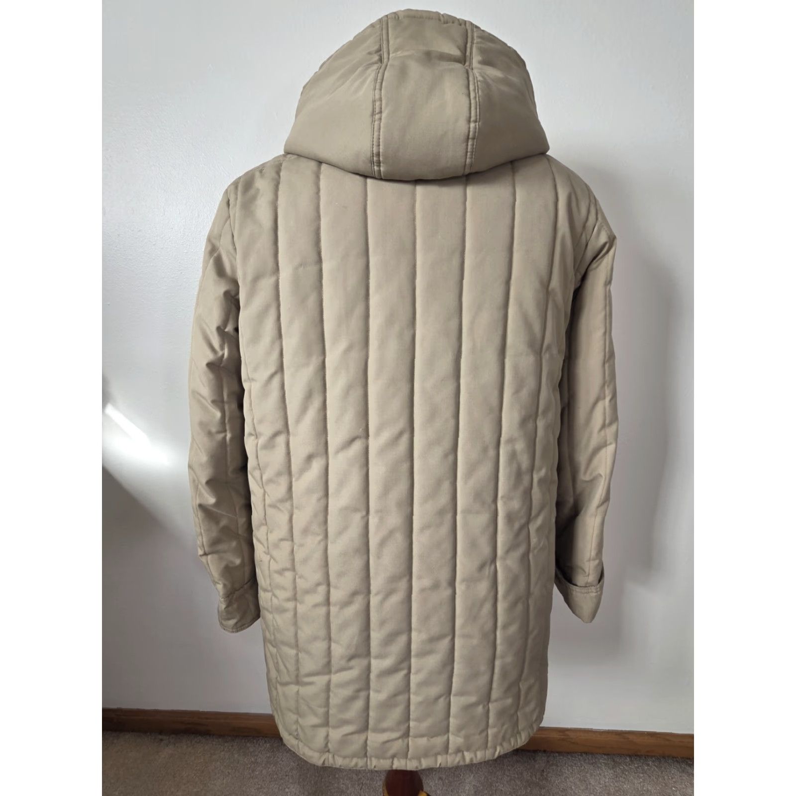 Vintage VINTAGE Windy Weather Jacket Coat Womens XL Beige 18 Puffer Quilted Toggle Zip Anorak Size XL / US 12-14 / IT 48-50 - 2 Thumbnail