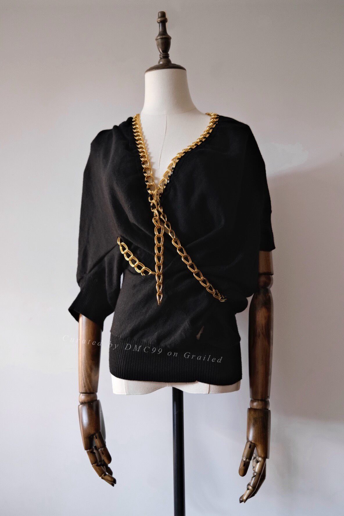 Junya Watanabe Junya Watanabe Chain Wool Mid-Sleeve Top Size S / US 4 / IT 40 - 1 Thumbnail