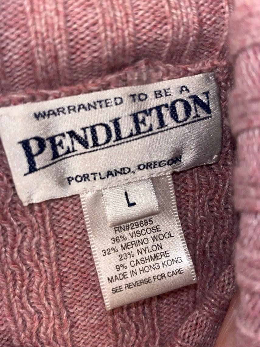 Pendleton Pendleton Women's turtleneck sweater Large, Wool cashmere Size L / US 10 / IT 46 - 4 Thumbnail