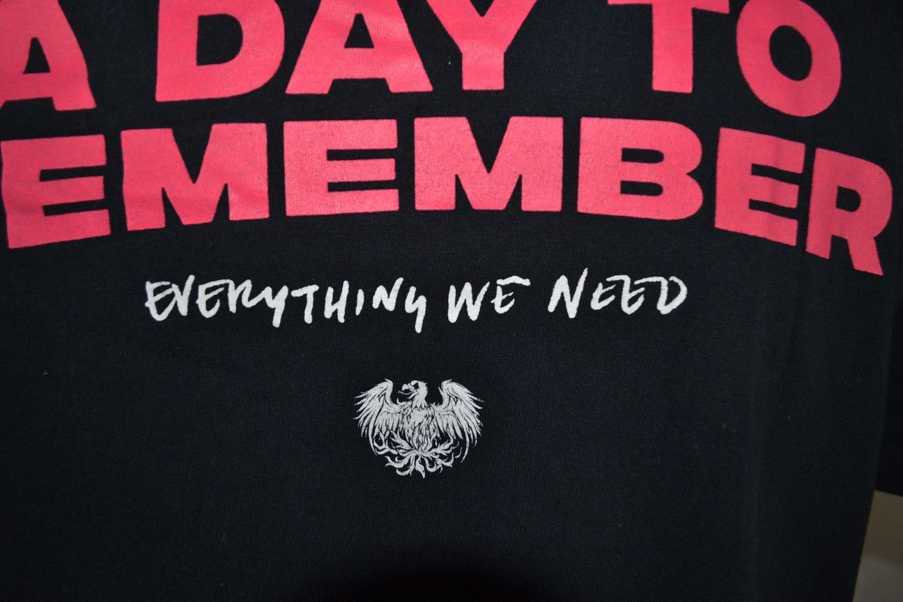Band Tees A DAY TO REMEMBER Metalcore Post Hardcore Band tee L Size US L / EU 52-54 / 3 - 4 Thumbnail