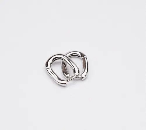 Jewelry × Vintage Sterling Silver Chainlink Earrings Size ONE SIZE - 3 Thumbnail