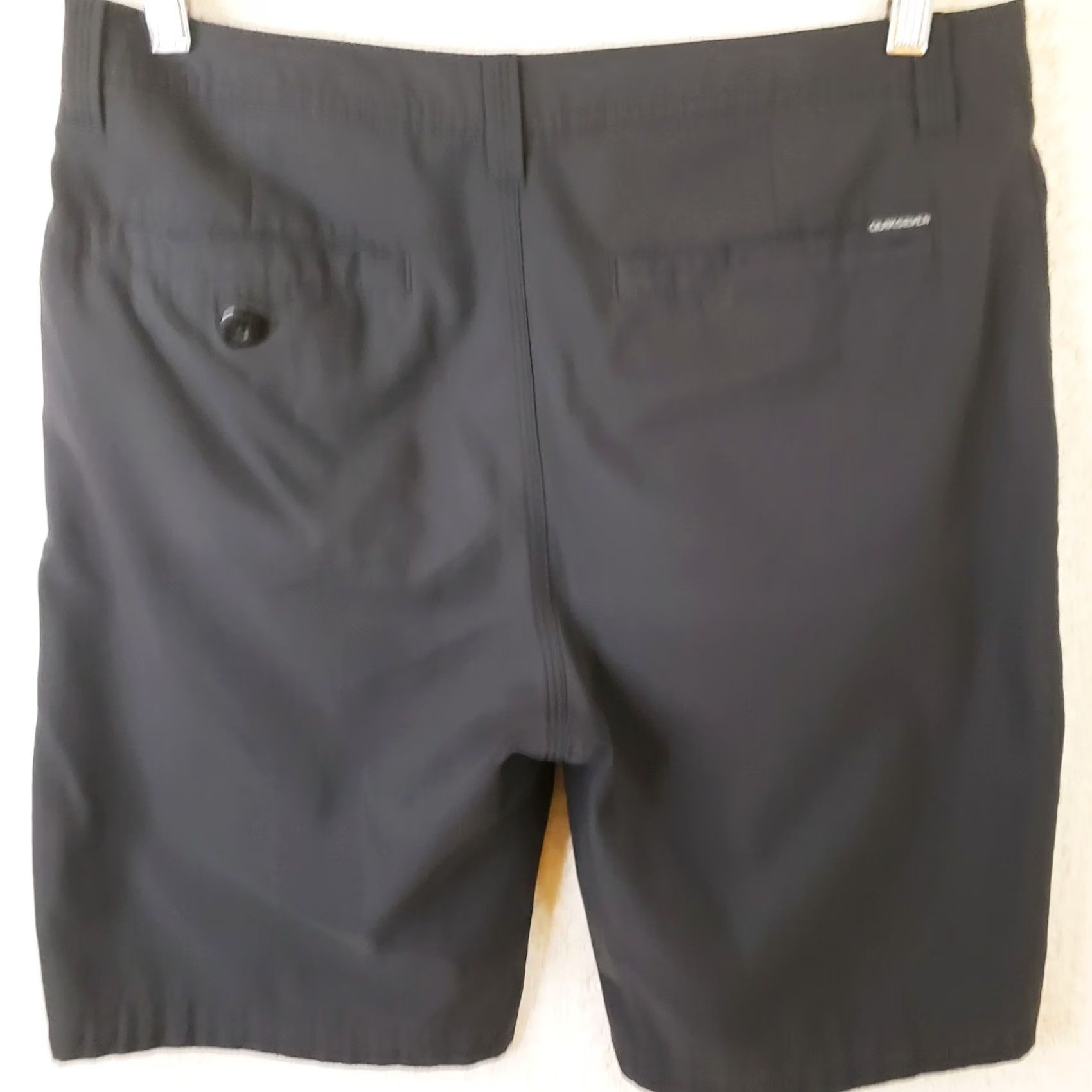 Quiksilver Quiksilver Bermuda Shorts Black Amphibian Regular 32x10 Men's Quick Dry Stretch Pockets Beach Summer 4-Way Spandex Polyester Size US 32 / EU 48 - 5 Thumbnail