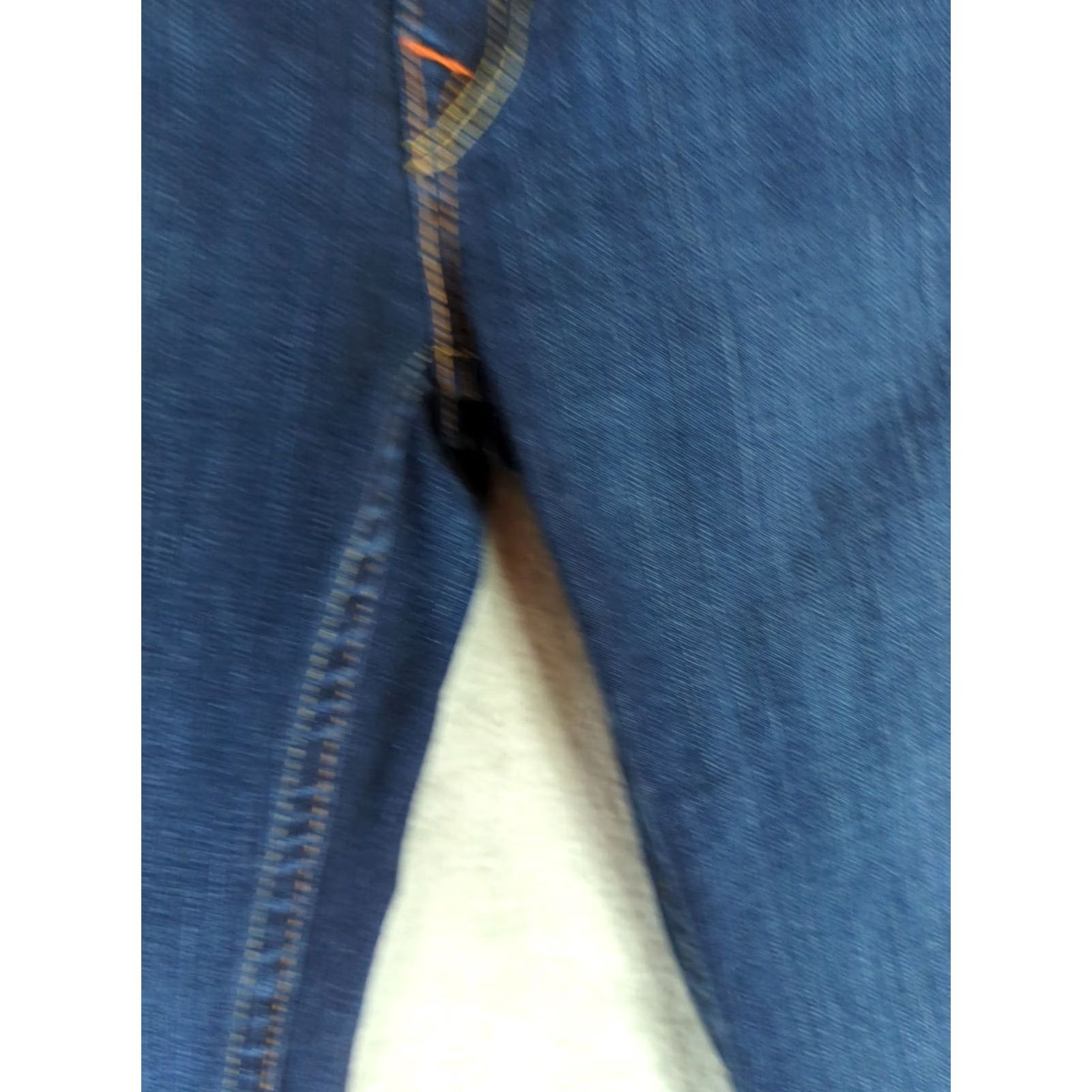 True Religion VINTAGE True Religion Jeans 5-Pocket Regular Bootcut Blue Women 29 Dark Wash Cotton Elastane Belt Loops Zip Pocket Design American Theme Size 29" - 2 Thumbnail