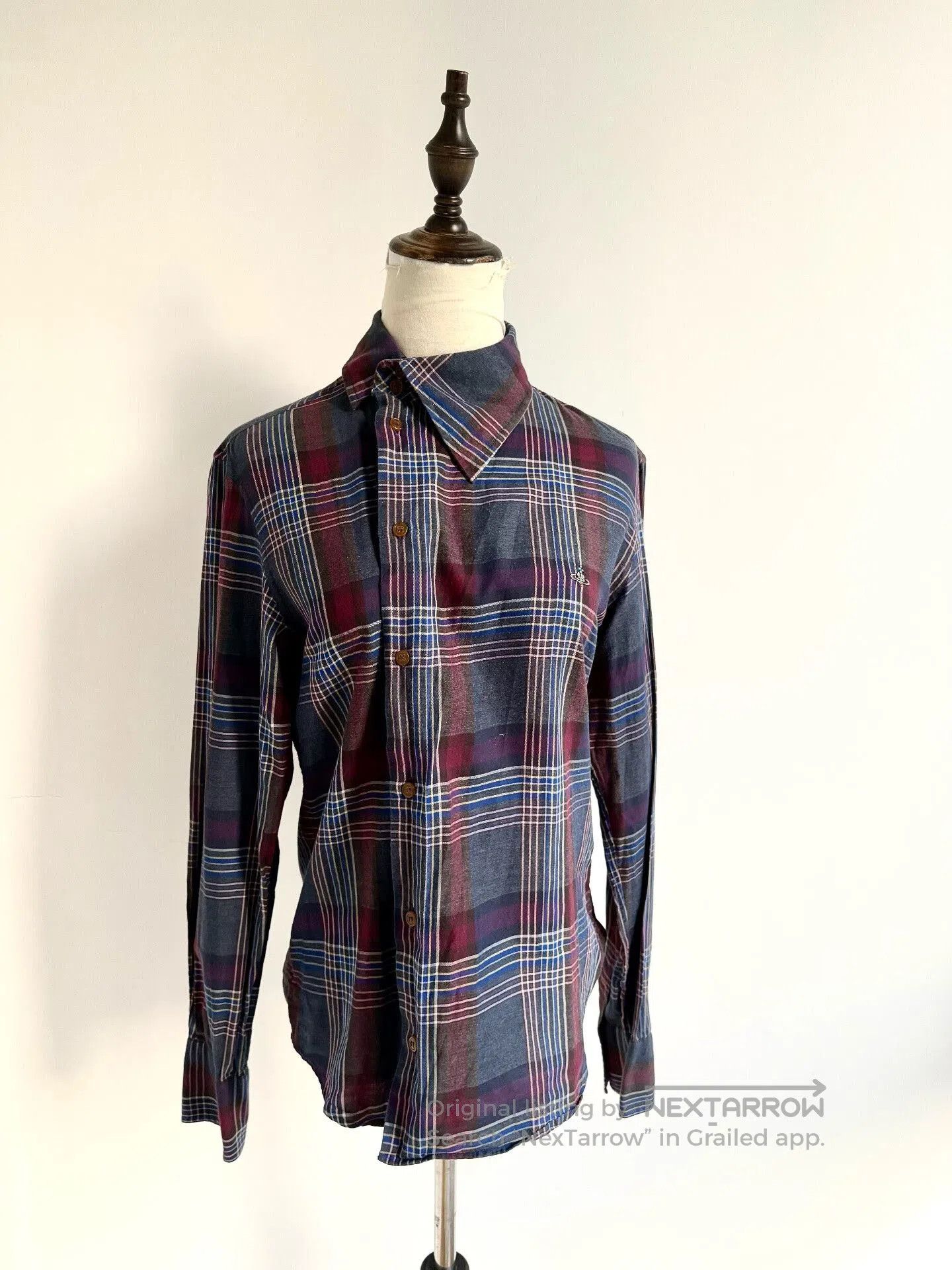 Vivienne Westwood Vivienne Westwood Blue Plaid Shirt. Size M / US 6-8 / IT 42-44 - 1 Thumbnail
