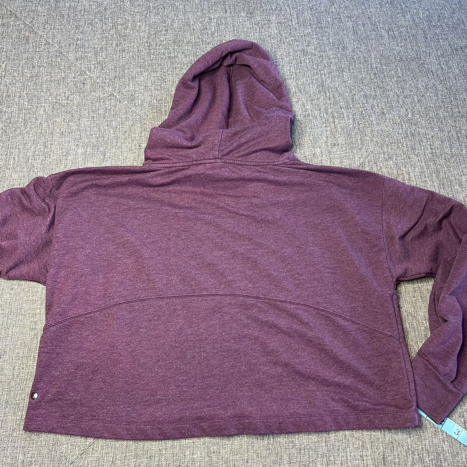 Other Z By Zella Cropped Hoodie M Purple Sweatshirt Pullover Loose Size M / US 6-8 / IT 42-44 - 5 Thumbnail