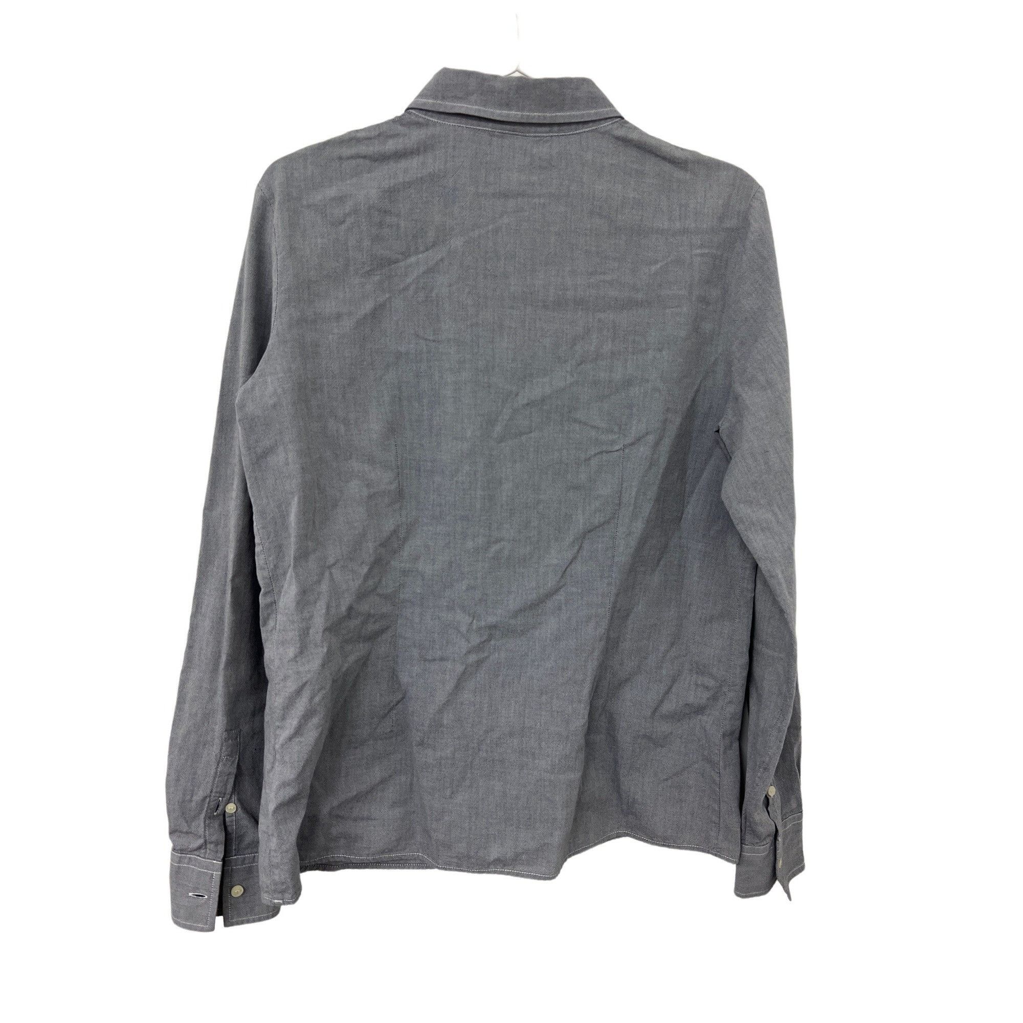Lacoste Lacoste Grey Button-Up Shirt Size L / US 10 / IT 46 - 3 Thumbnail