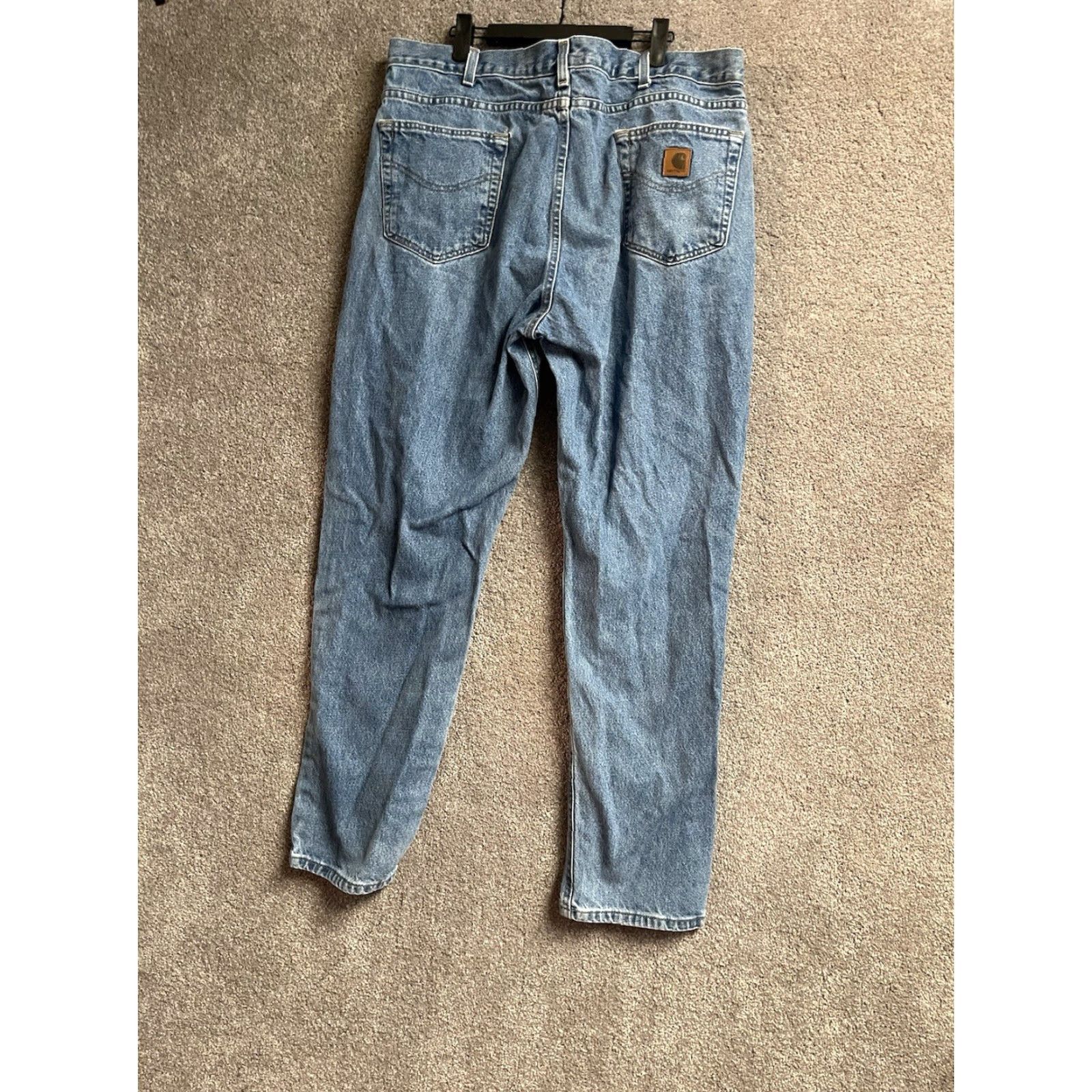 Carhartt Carhartt B18 DST Traditional Fit Jeans Mens 40x32 Straight Leg Workwear Streetwear Blue 5-Pocket Denim Jeans Mens Straight Leg 40 32 DST B18 Series Size US 40 / EU 56 - 2 Thumbnail