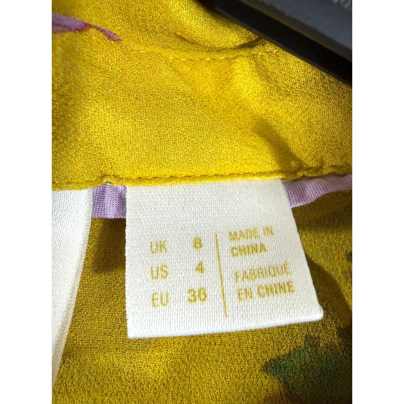 Anthropologie Maeve By Anthropologie Sheer Shirt Womens 4 Duchess Yellow Floral Sleeveless Geometric? Wait Size S / US 4 / IT 40 - 7 Thumbnail