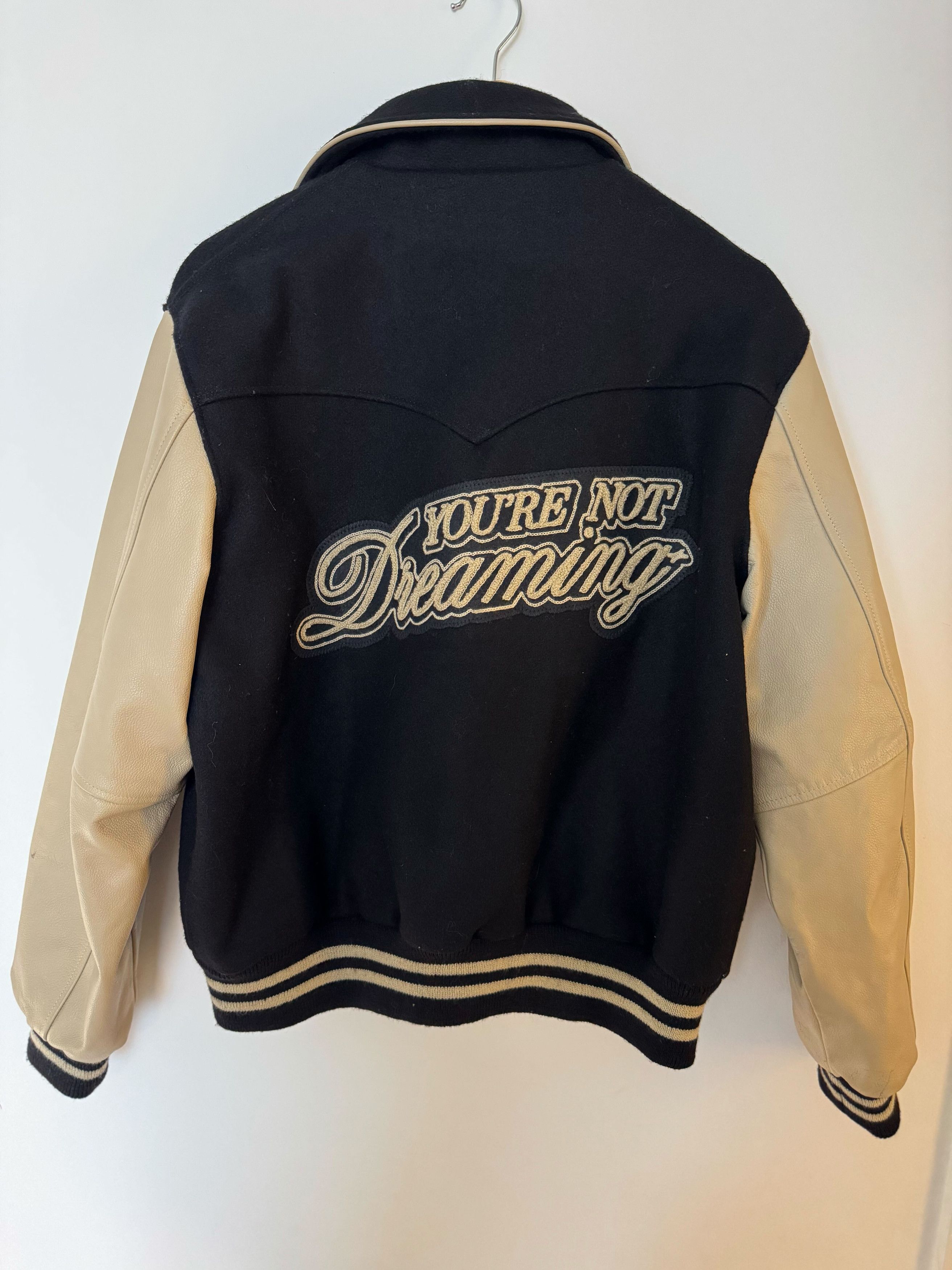 MIDNIGHT RODEO Persistance of Memory Wool & Leather Varsity Size US S / EU 44-46 / 1 - 10 Thumbnail
