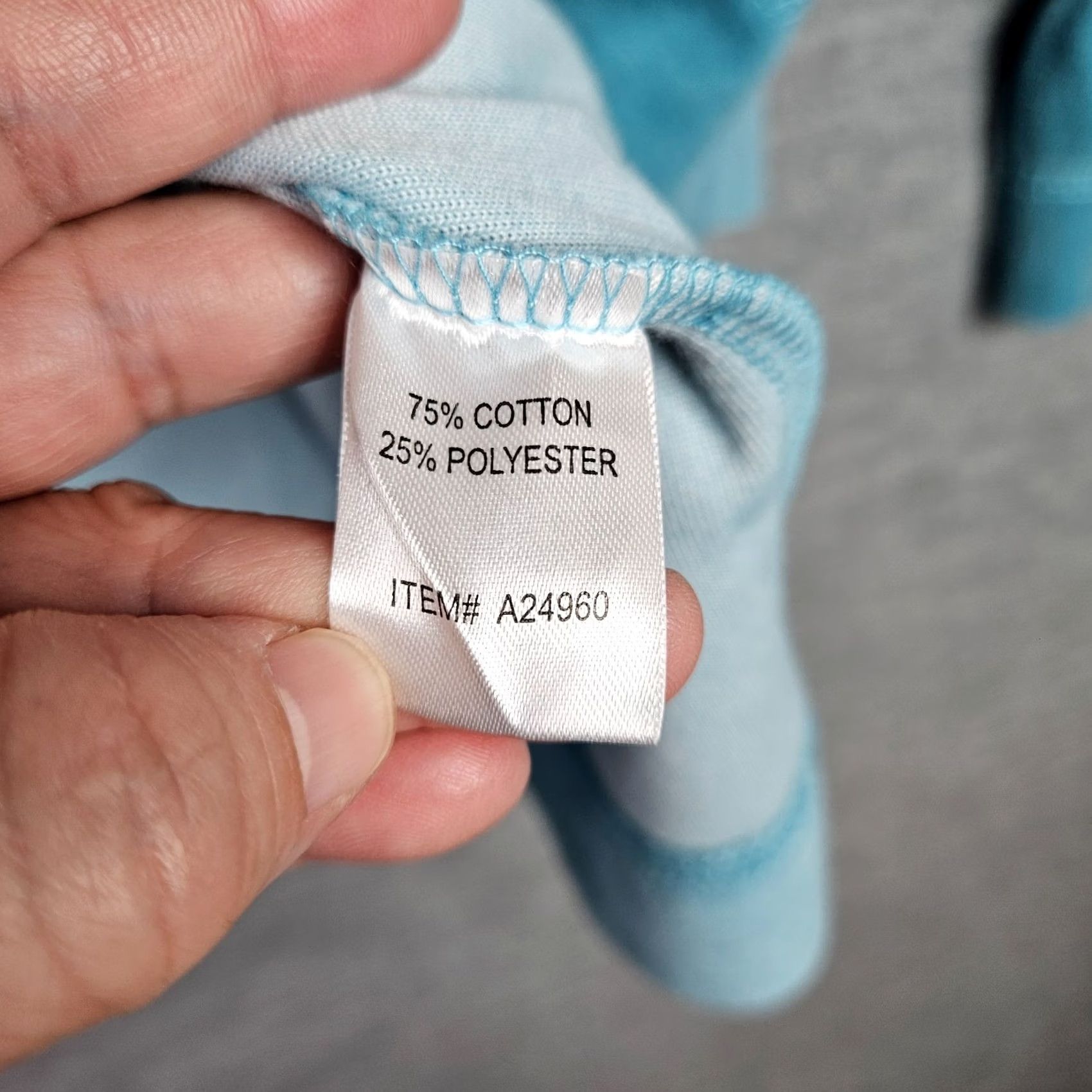 Vintage Appleseed's Women XL Light Aqua Velour Long Sleeve Sweatshirt Pullover Casual Blue White Tags/Label? Size XL / US 12-14 / IT 48-50 - 7 Thumbnail