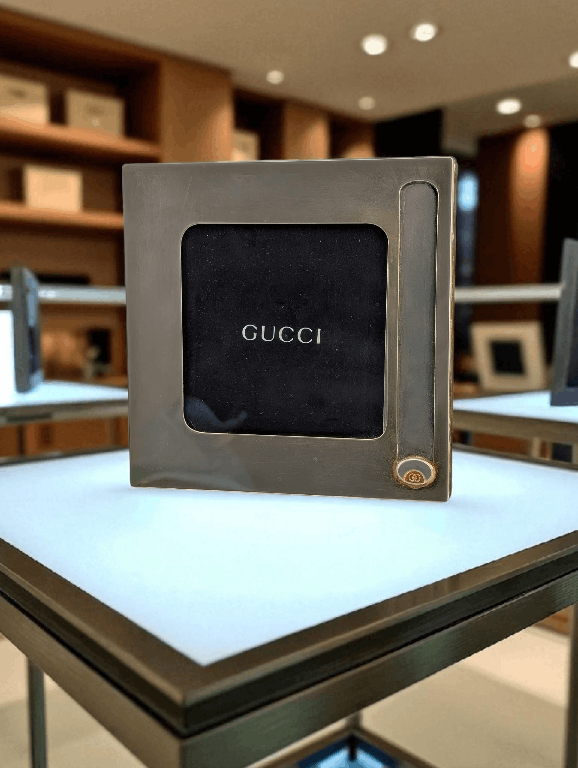 Gucci RARE Gucci Vintage Frame Silver Plate Signed Italy 70s Size ONE SIZE - 3 Thumbnail